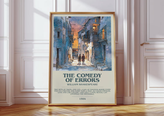 The Comedy Of Errors by William Shakespeare | Descriptive Book Poster | Modern