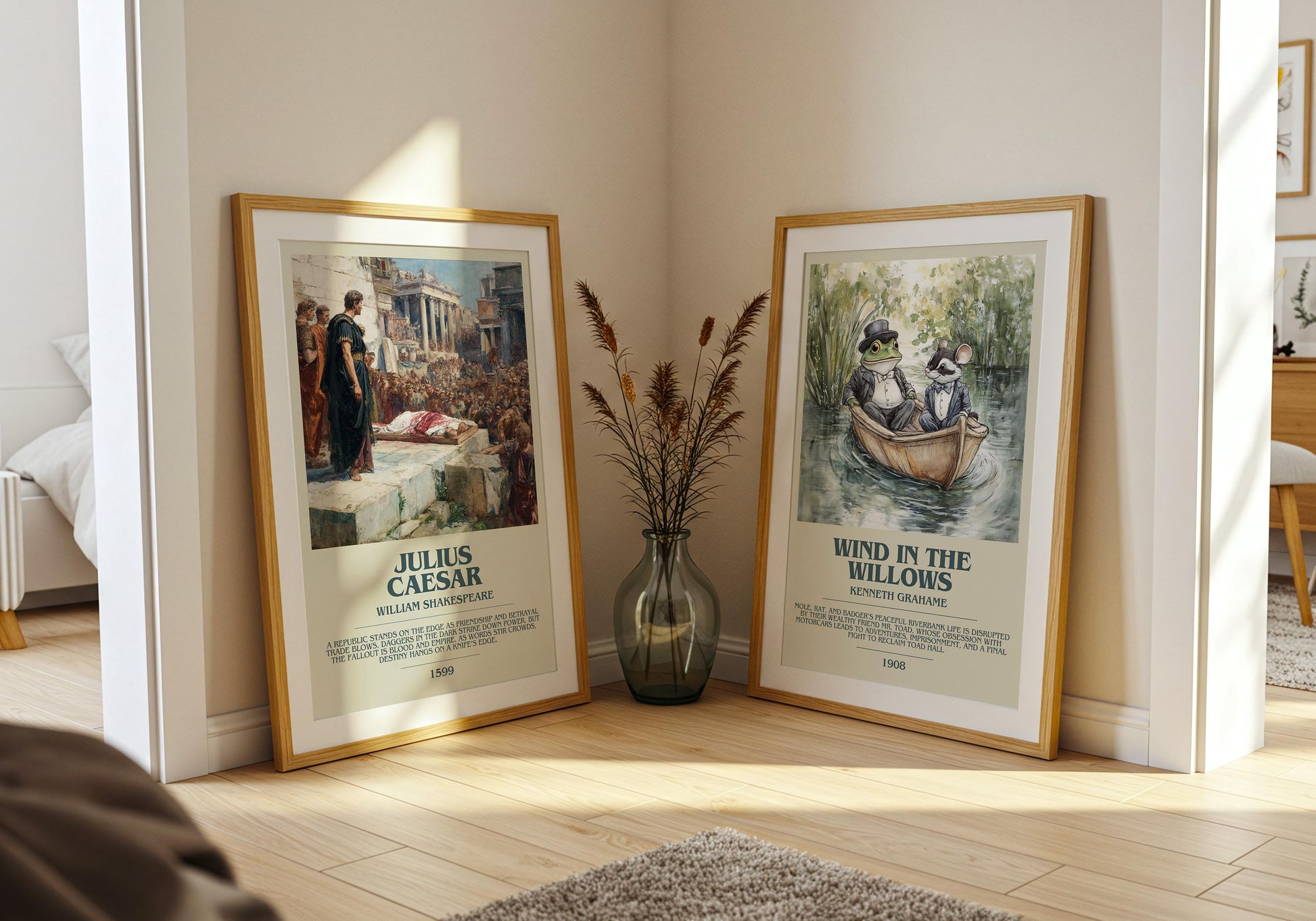 Julius Caesar by William Shakespeare | Descriptive Book Poster | Modern