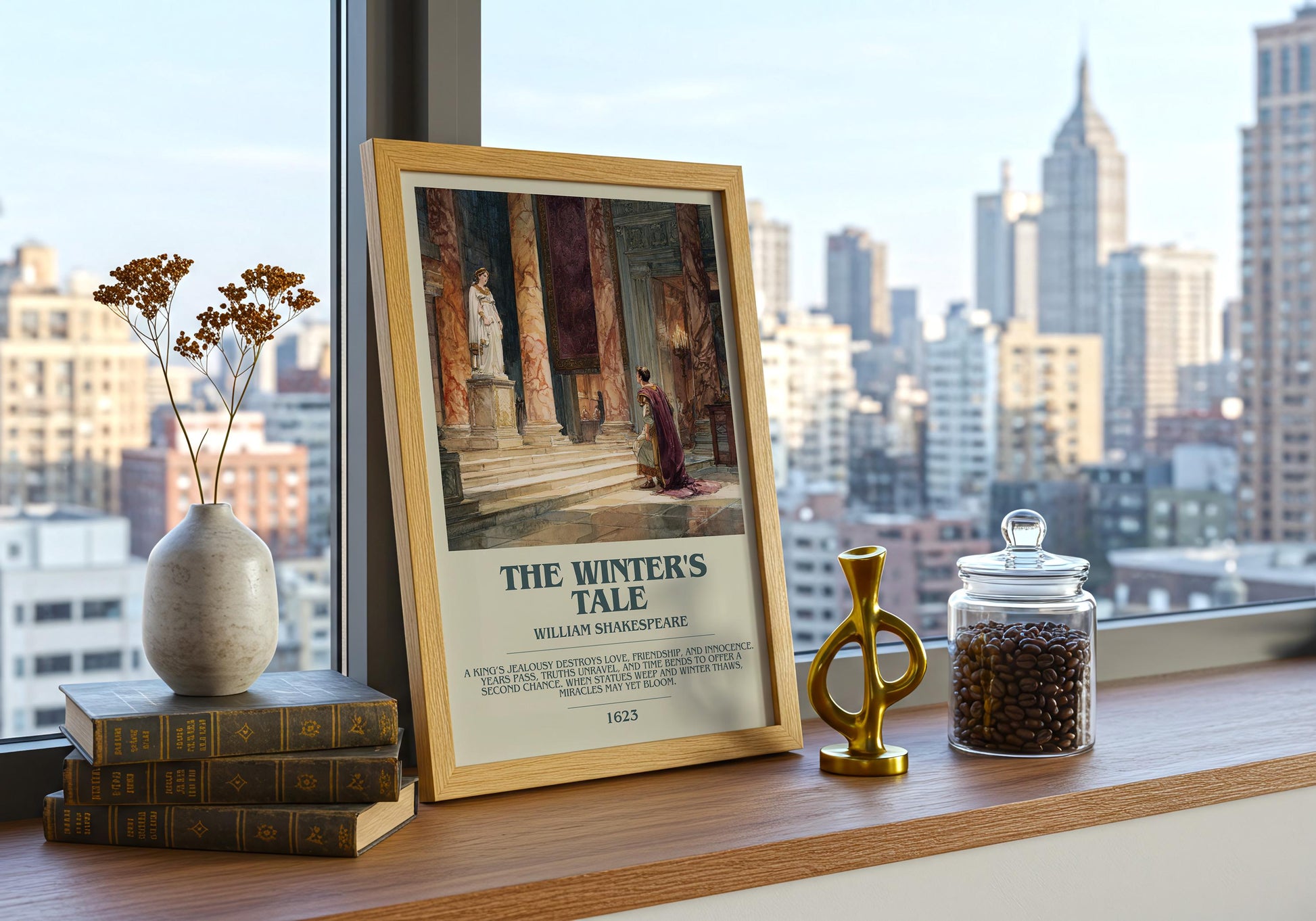 The Winter's Tale by William Shakespeare | Descriptive Book Poster | Modern