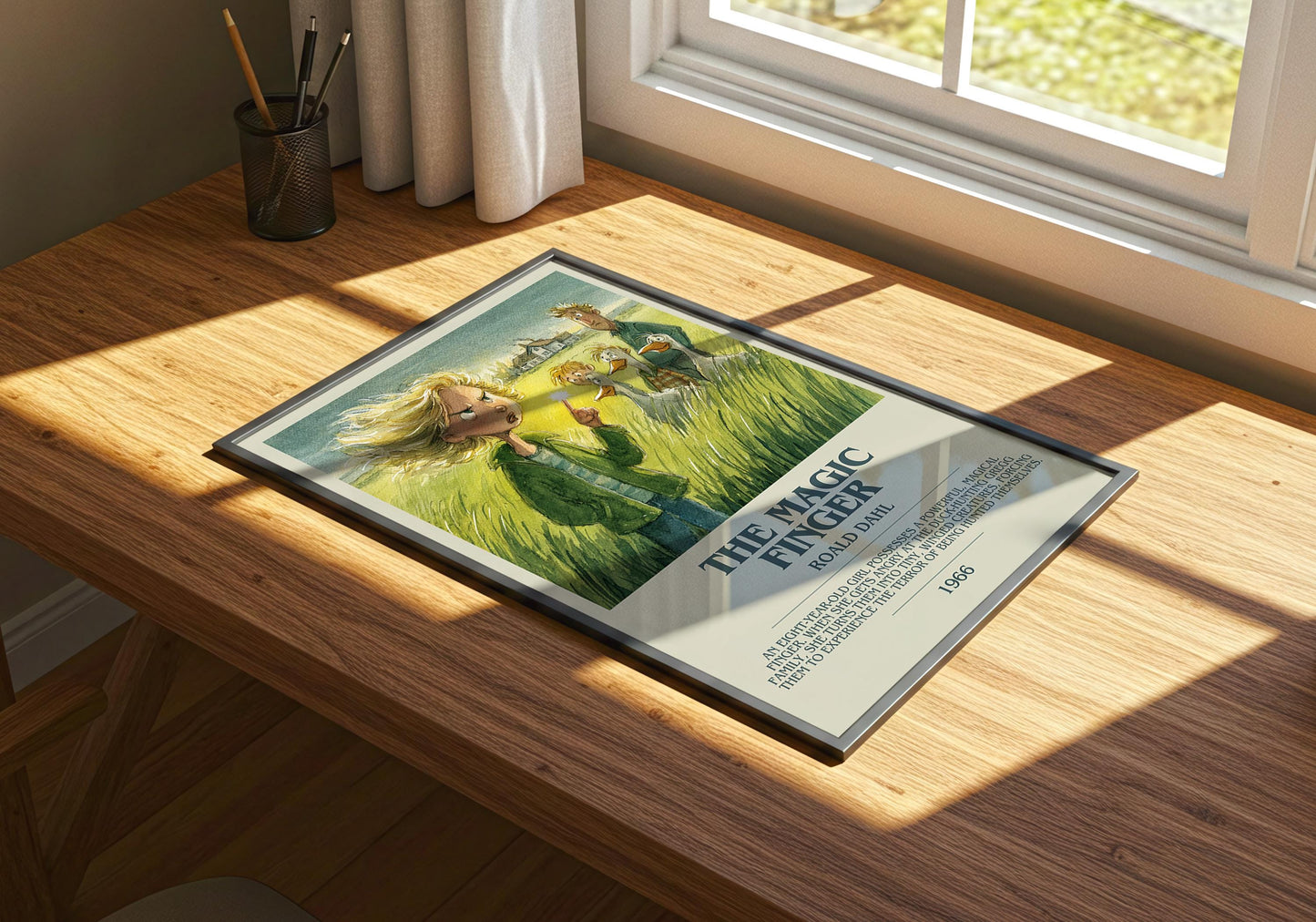 The Magic Finger by Roald Dahl | Descriptive Book Poster | Modern