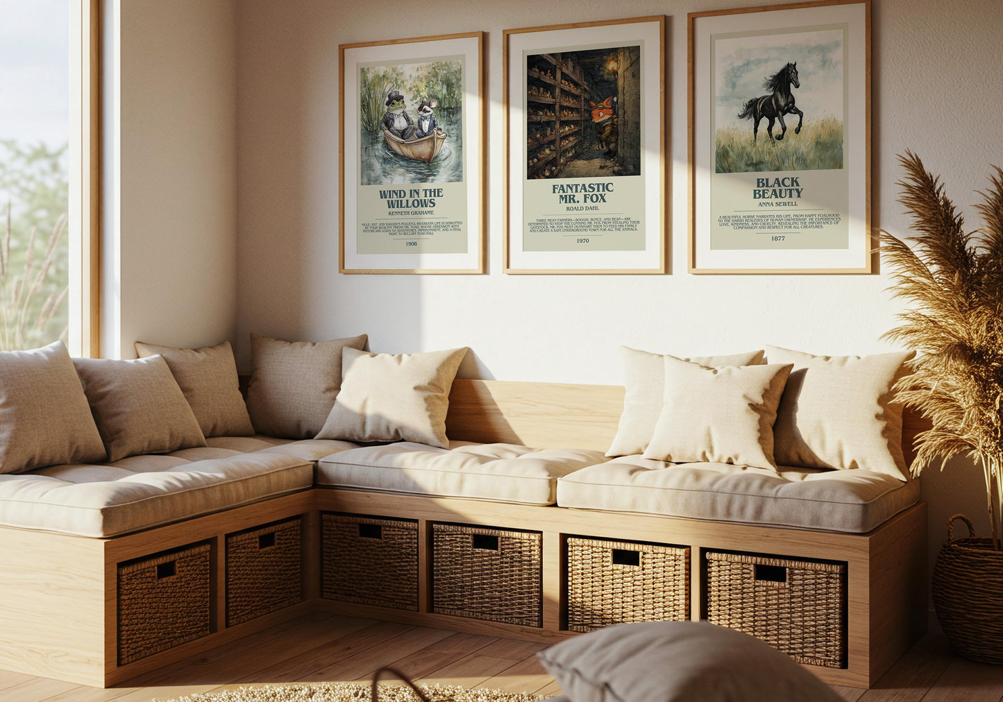 Fantastic Mr Fox by Roald Dahl | Descriptive Book Poster | Modern