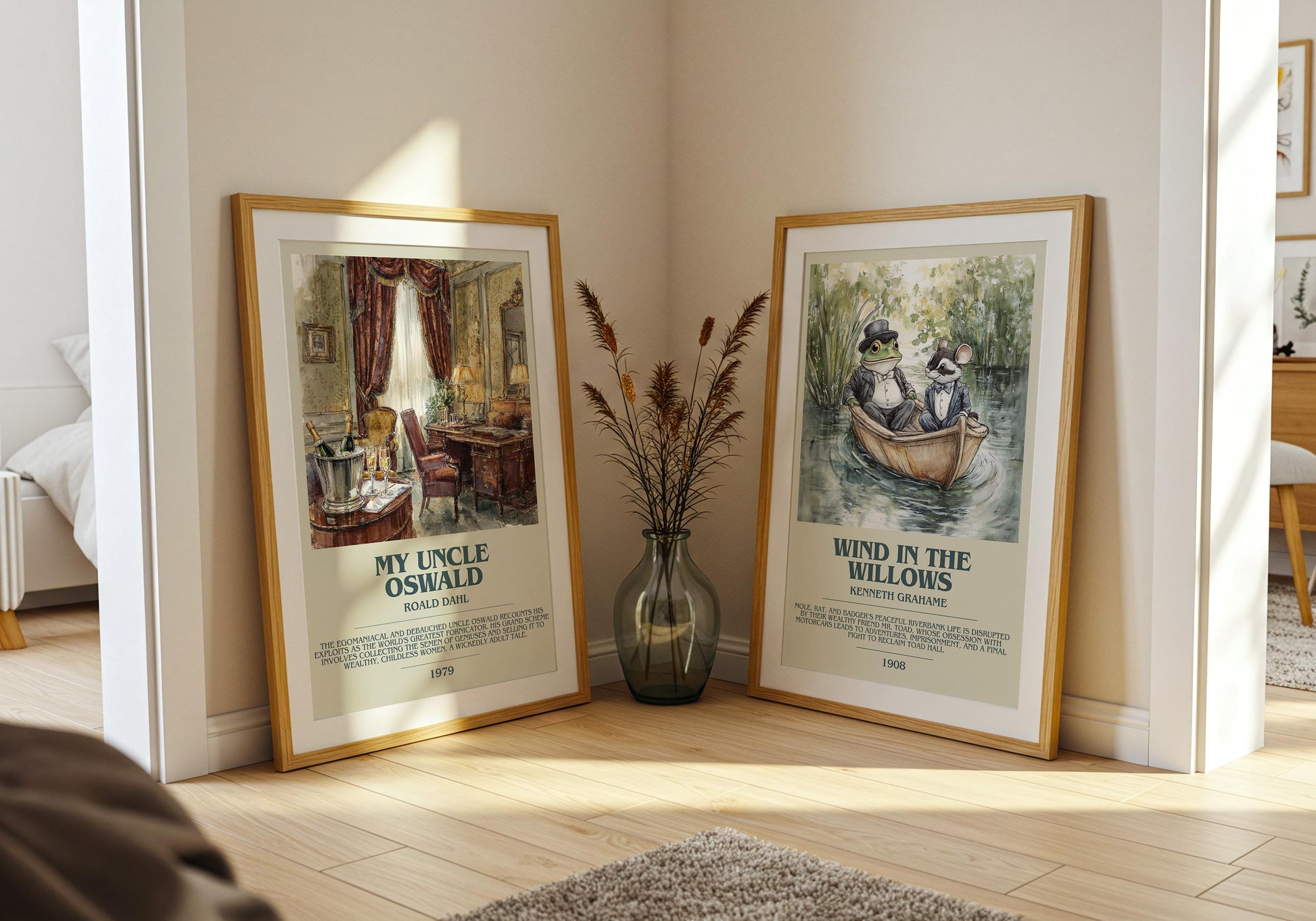 My Uncle Oswald by Roald Dahl | Descriptive Book Poster | Modern