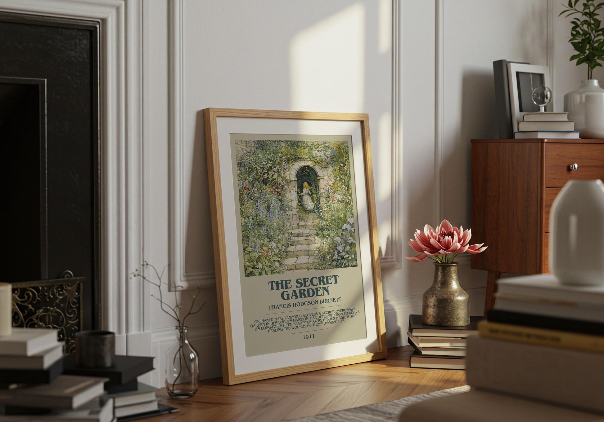 The Secret Garden by Francis Hodgson Burnett | Descriptive Book Poster | Modern