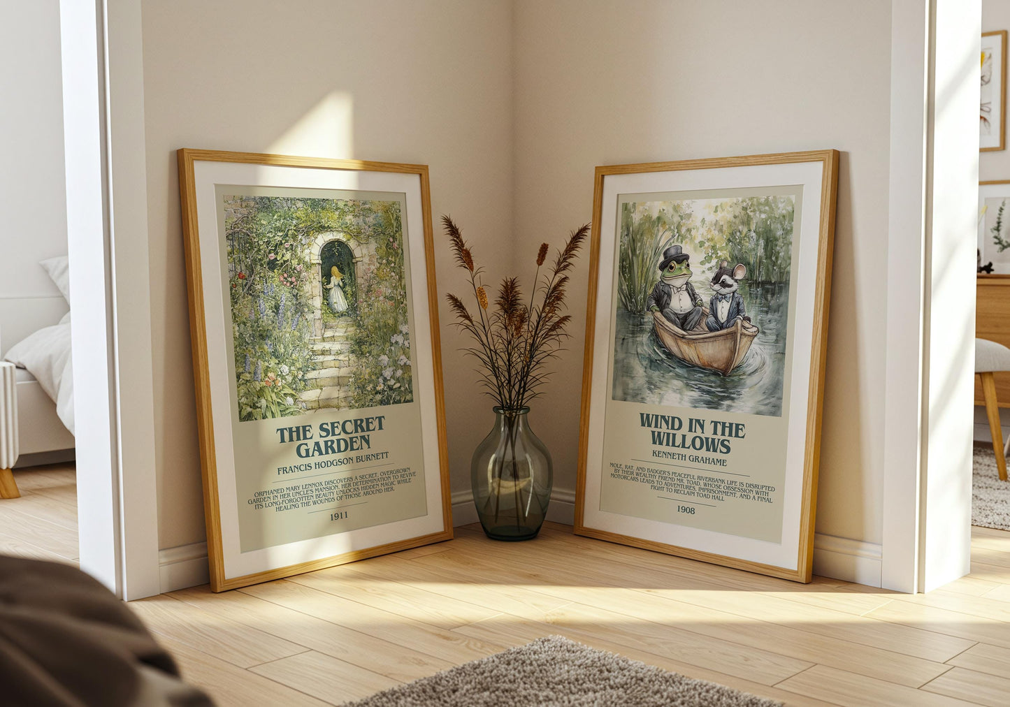 The Secret Garden by Francis Hodgson Burnett | Descriptive Book Poster | Modern