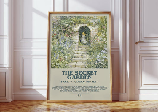 The Secret Garden by Francis Hodgson Burnett | Descriptive Book Poster | Modern