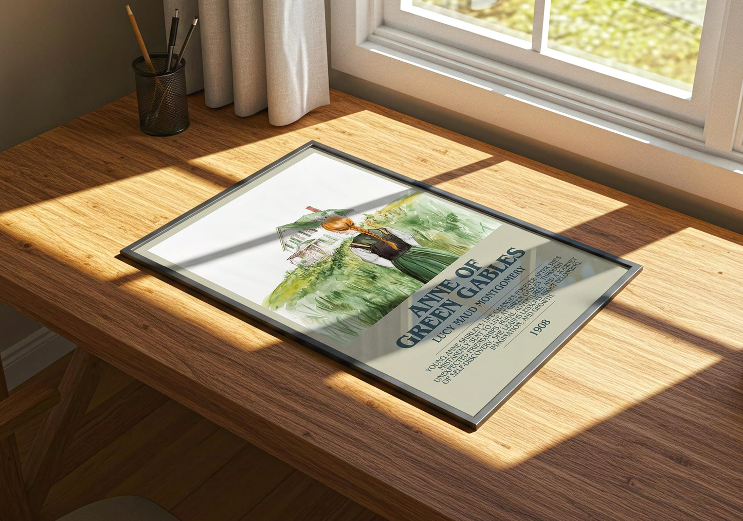 Anne Of Green Gables by Lucy Maud Montgomery | Descriptive Book Poster | Modern