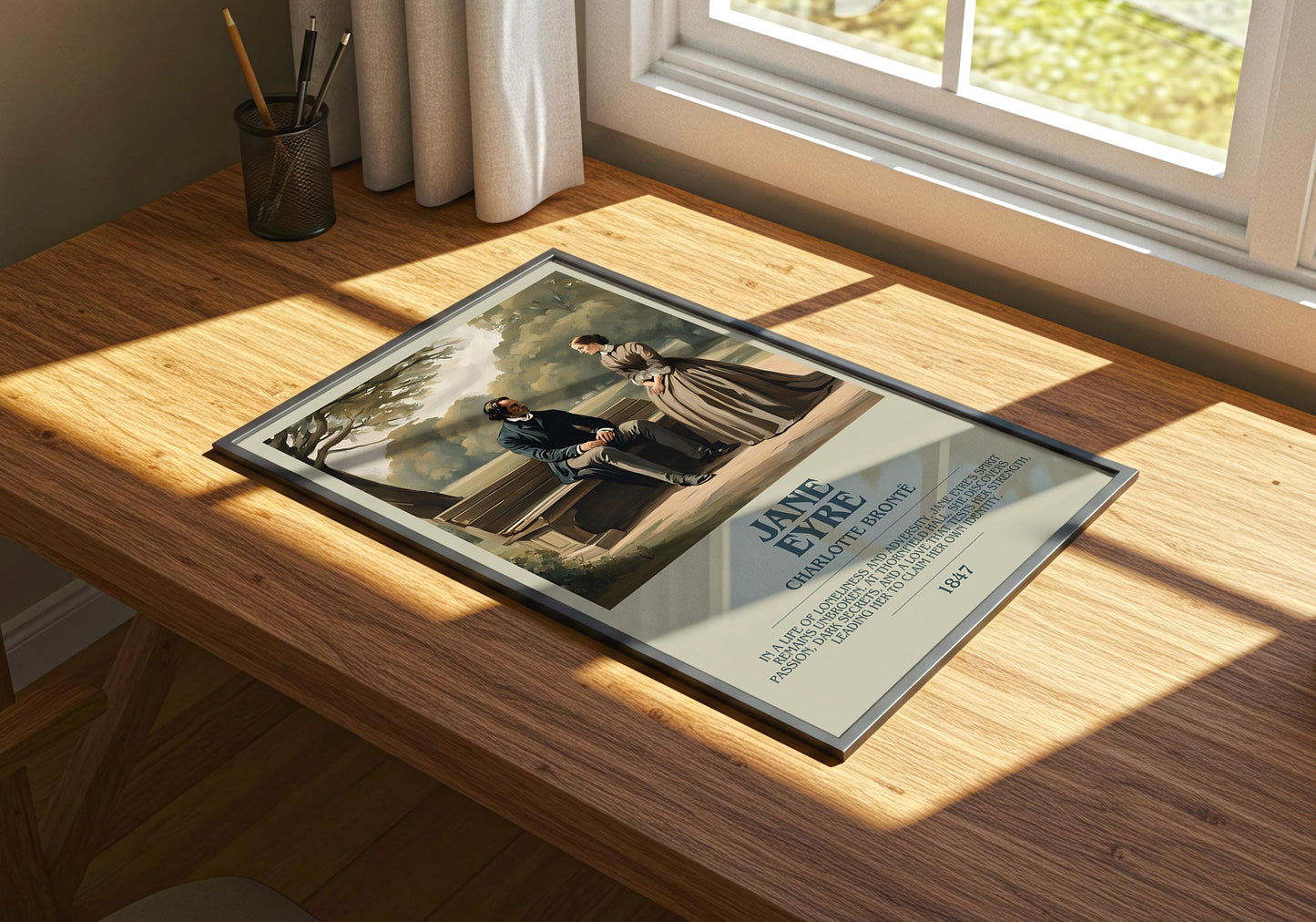 Jane Eyre by Charlotte Bronte | Descriptive Book Poster | Modern