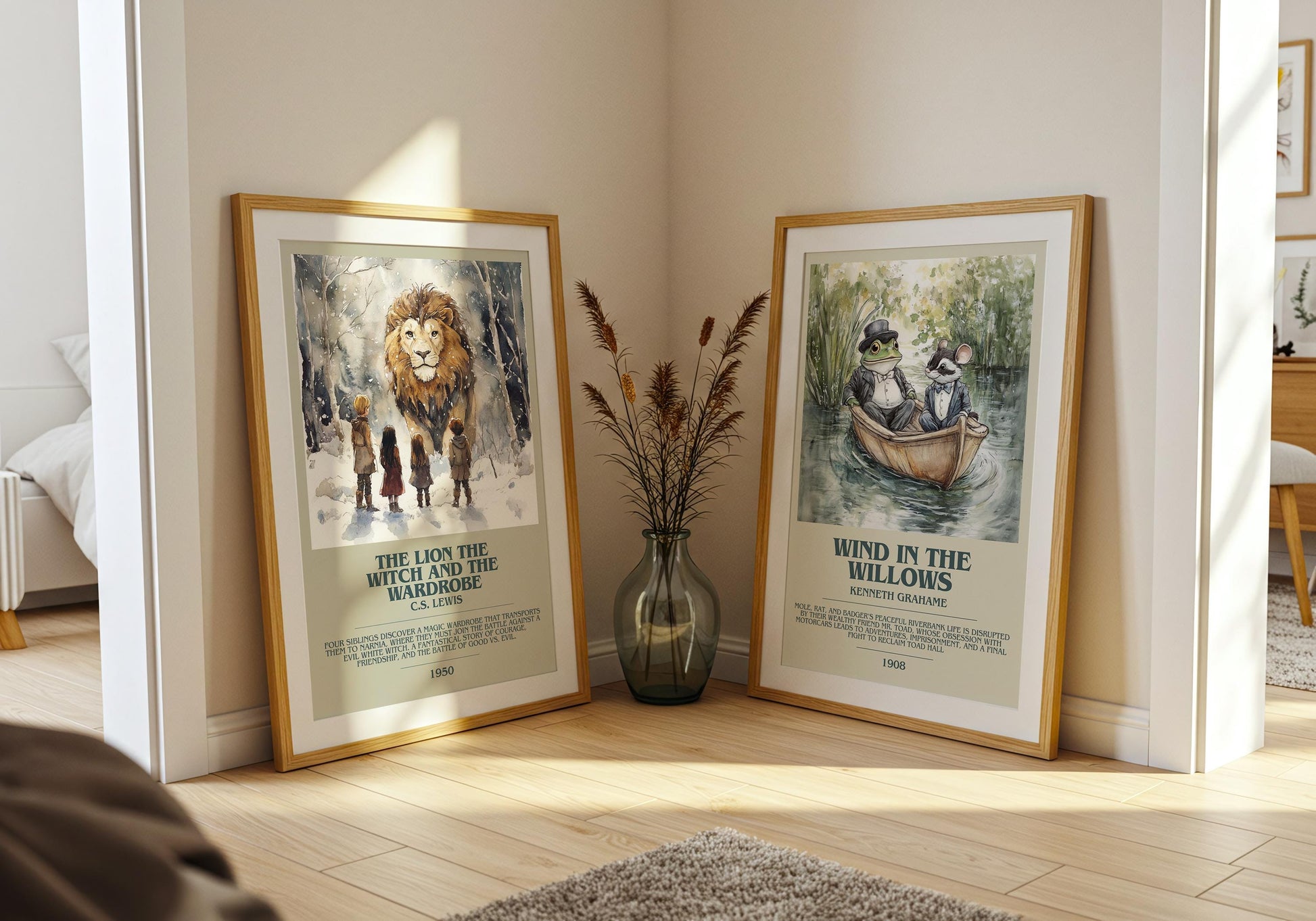 The Lion, The Witch and the Wardrobe by C.S. Lewis | Descriptive Book Poster | Modern