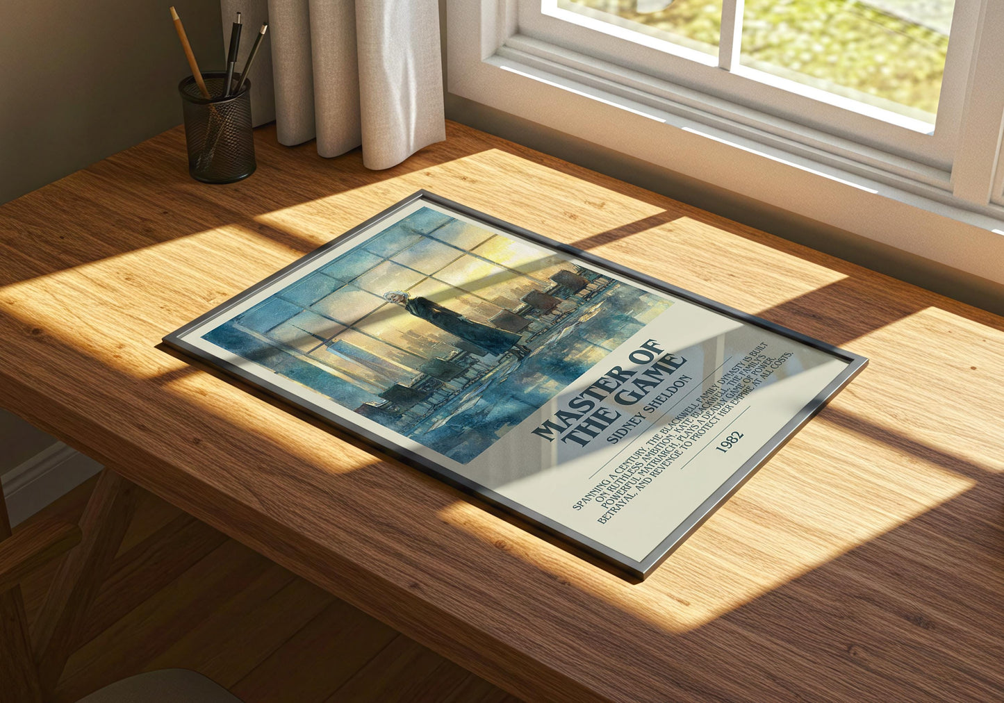 Master Of The Game by Sidney Sheldon | Descriptive Book Poster | Modern