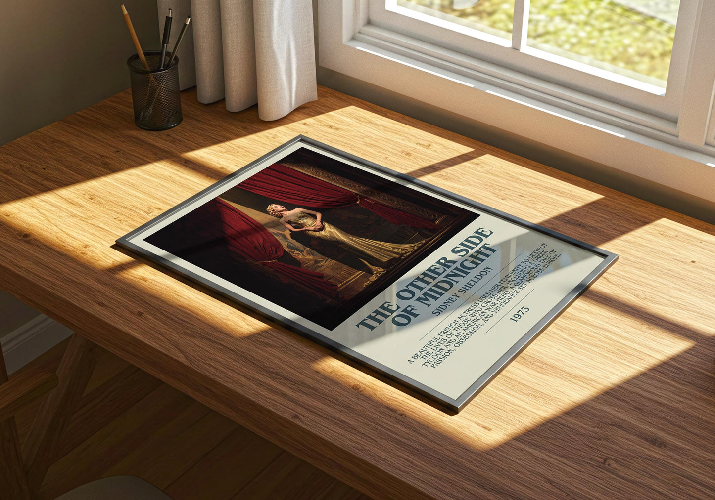 The Other Side Of Midnight by Sidney Sheldon | Descriptive Book Poster | Modern