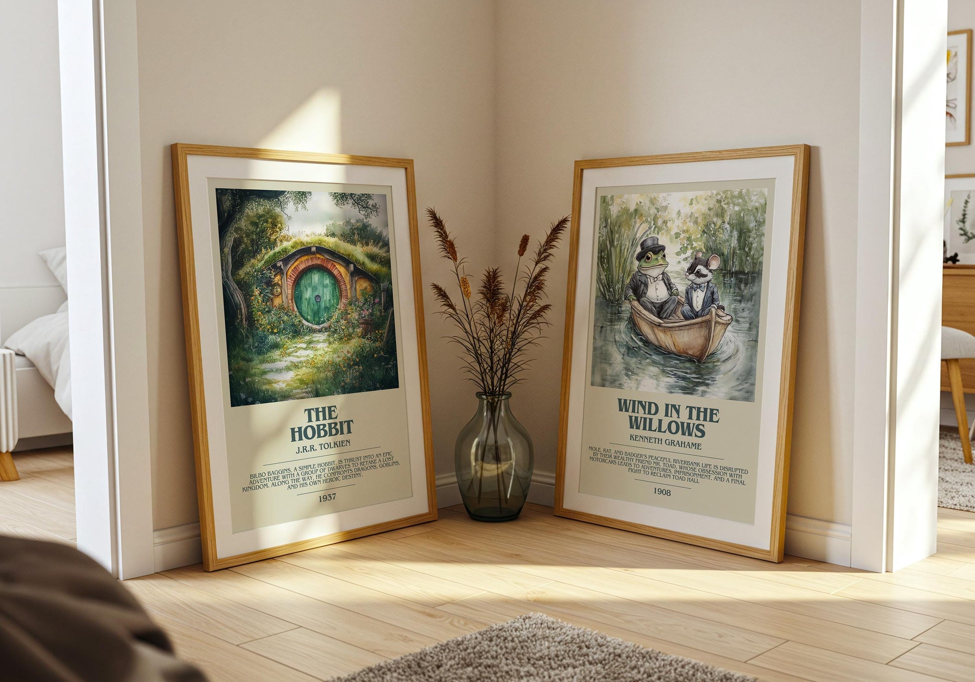 The Hobbit by J.R.R. Tolkien | Descriptive Book Poster | Modern