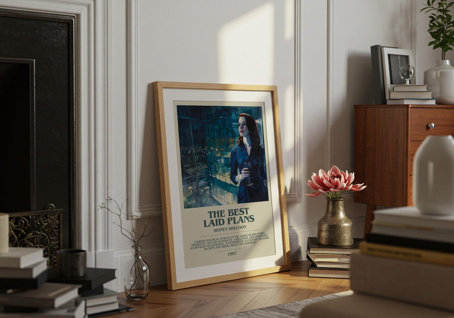 The Best Laid Plans by Sidney Sheldon | Descriptive Book Poster | Modern