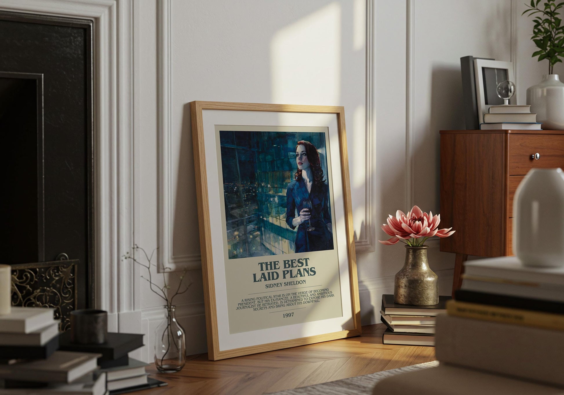 The Best Laid Plans by Sidney Sheldon | Descriptive Book Poster | Modern