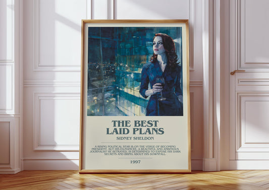 The Best Laid Plans by Sidney Sheldon | Descriptive Book Poster | Modern