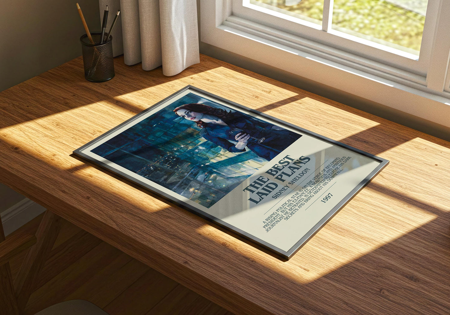 The Best Laid Plans by Sidney Sheldon | Descriptive Book Poster | Modern