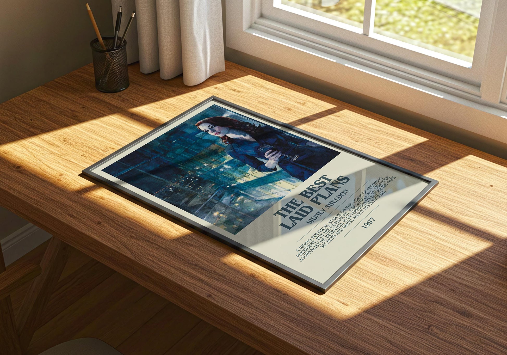 The Best Laid Plans by Sidney Sheldon | Descriptive Book Poster | Modern