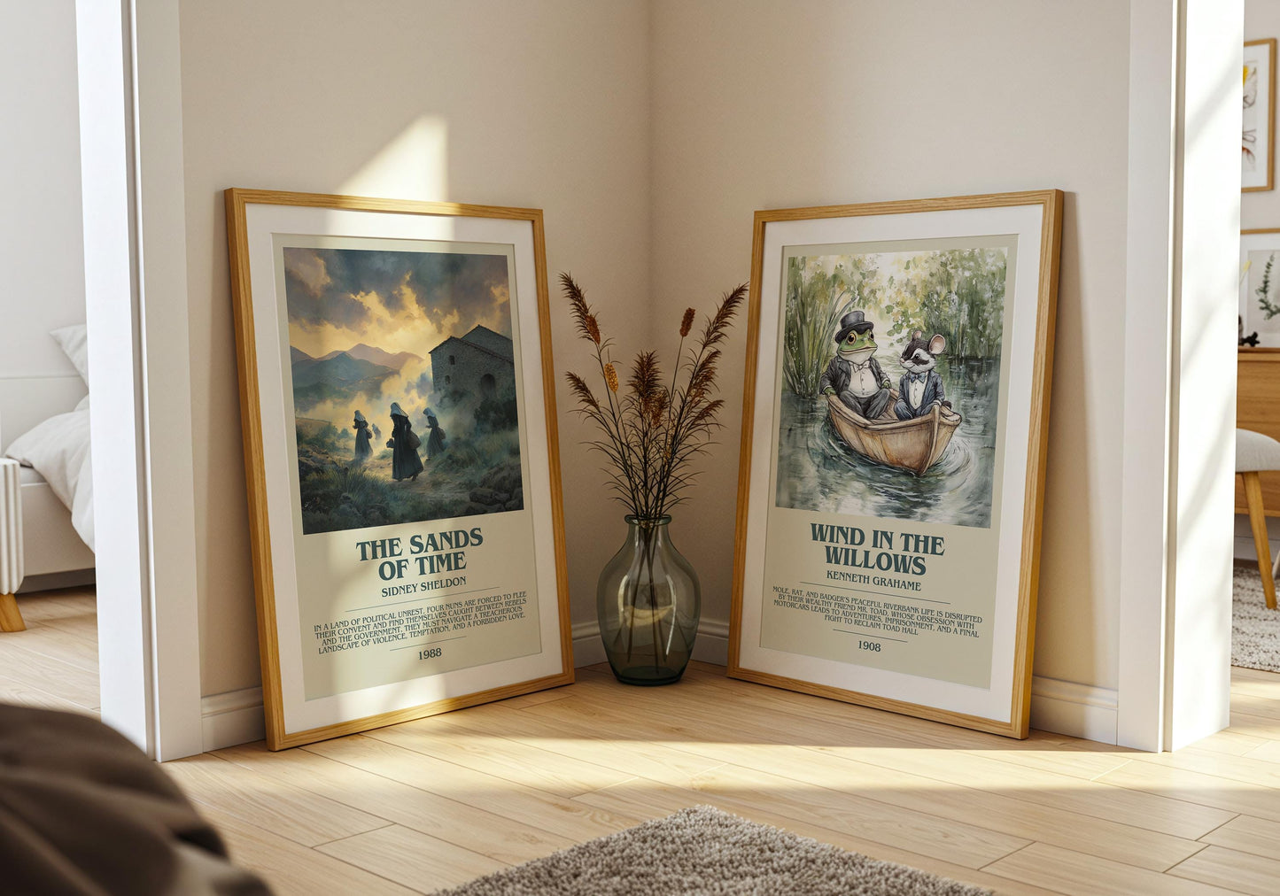 The Sands Of Time by Sidney Sheldon | Descriptive Book Poster | Modern