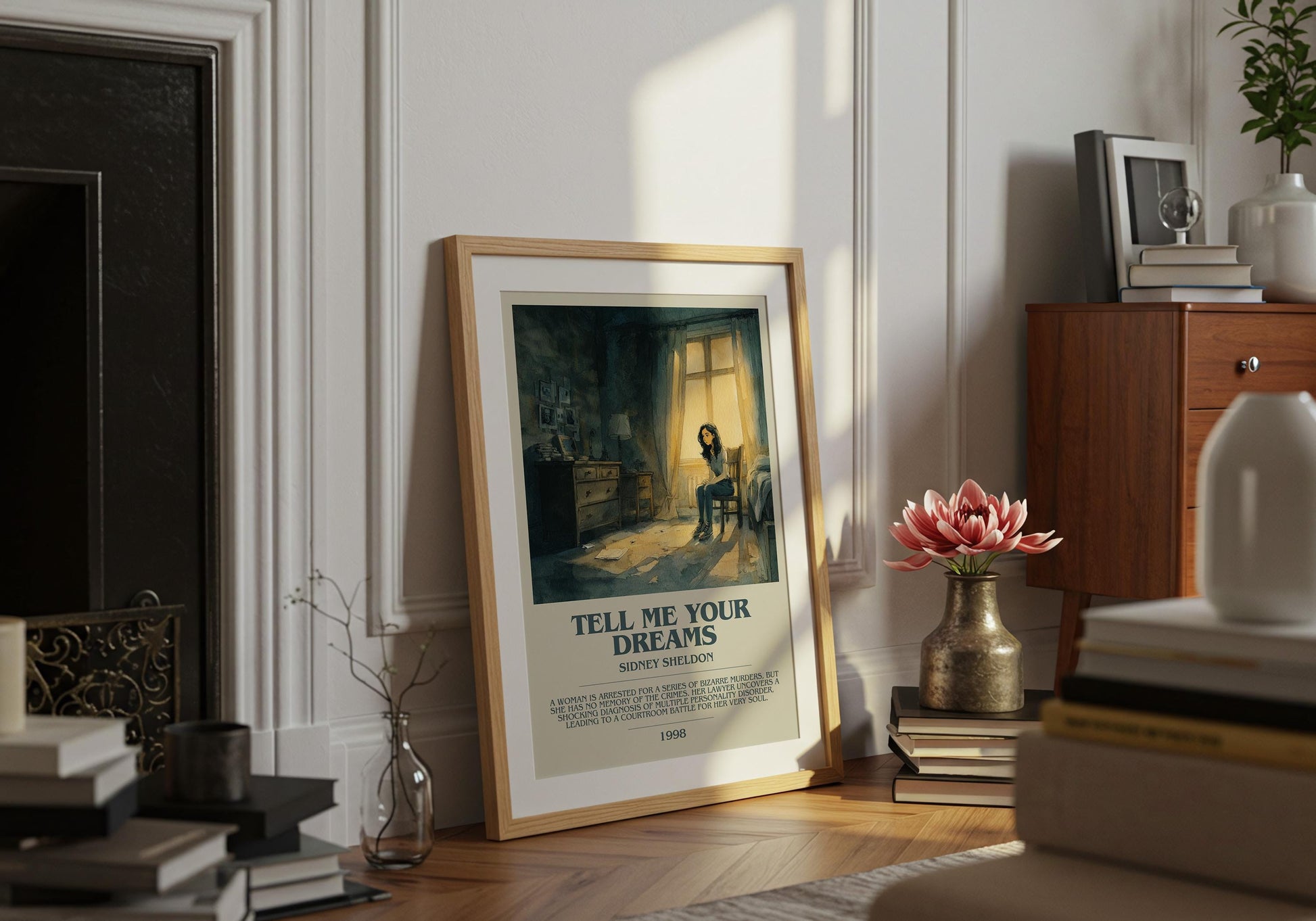 Tell Me Your Dreams by Sidney Sheldon | Descriptive Book Poster | Modern