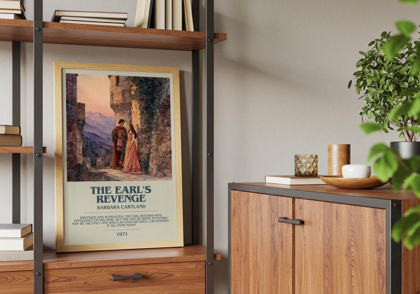 The Earl's Revenge by Barbara Cartland | Descriptive Book Poster | Modern