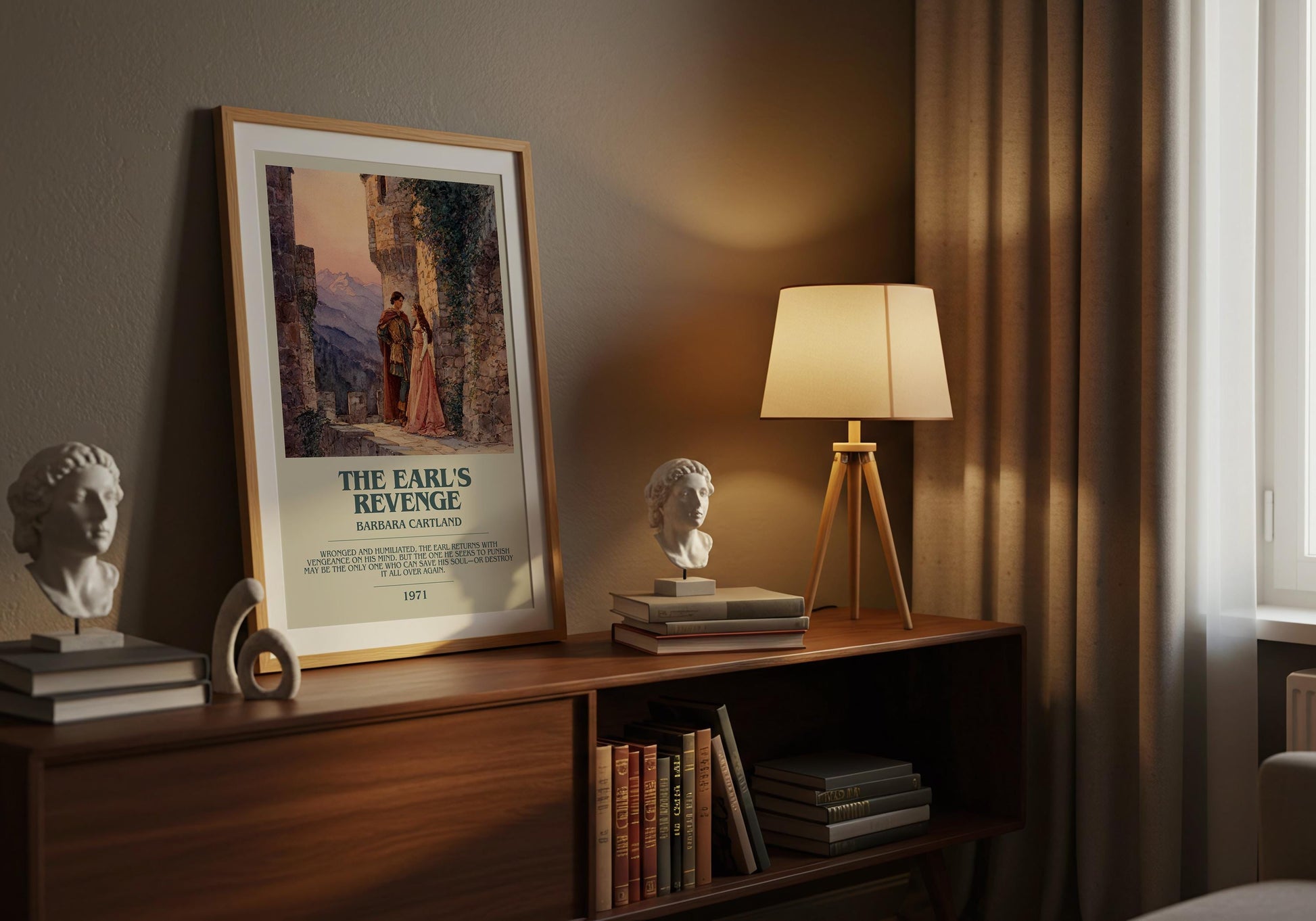 The Earl's Revenge by Barbara Cartland | Descriptive Book Poster | Modern