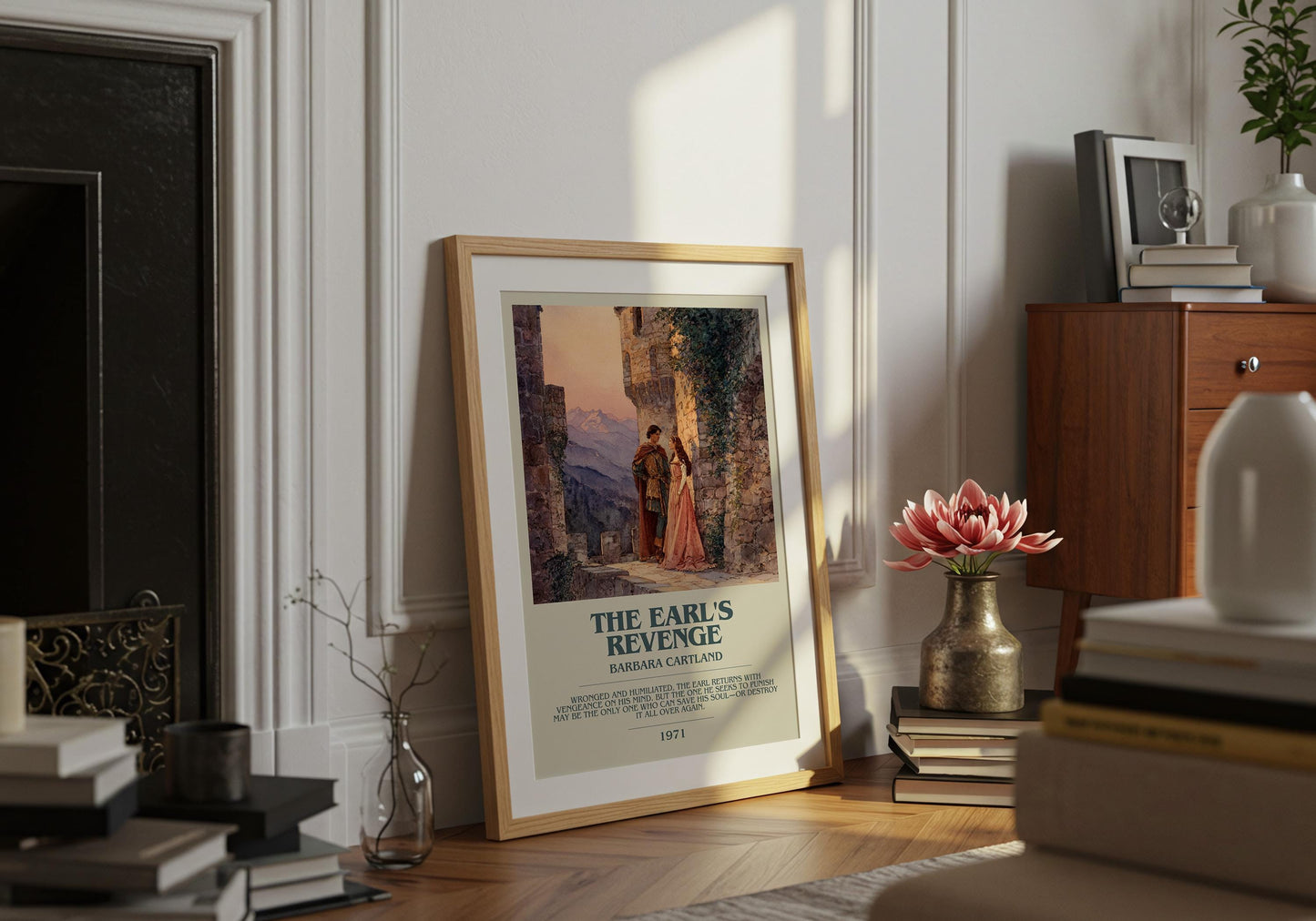 The Earl's Revenge by Barbara Cartland | Descriptive Book Poster | Modern