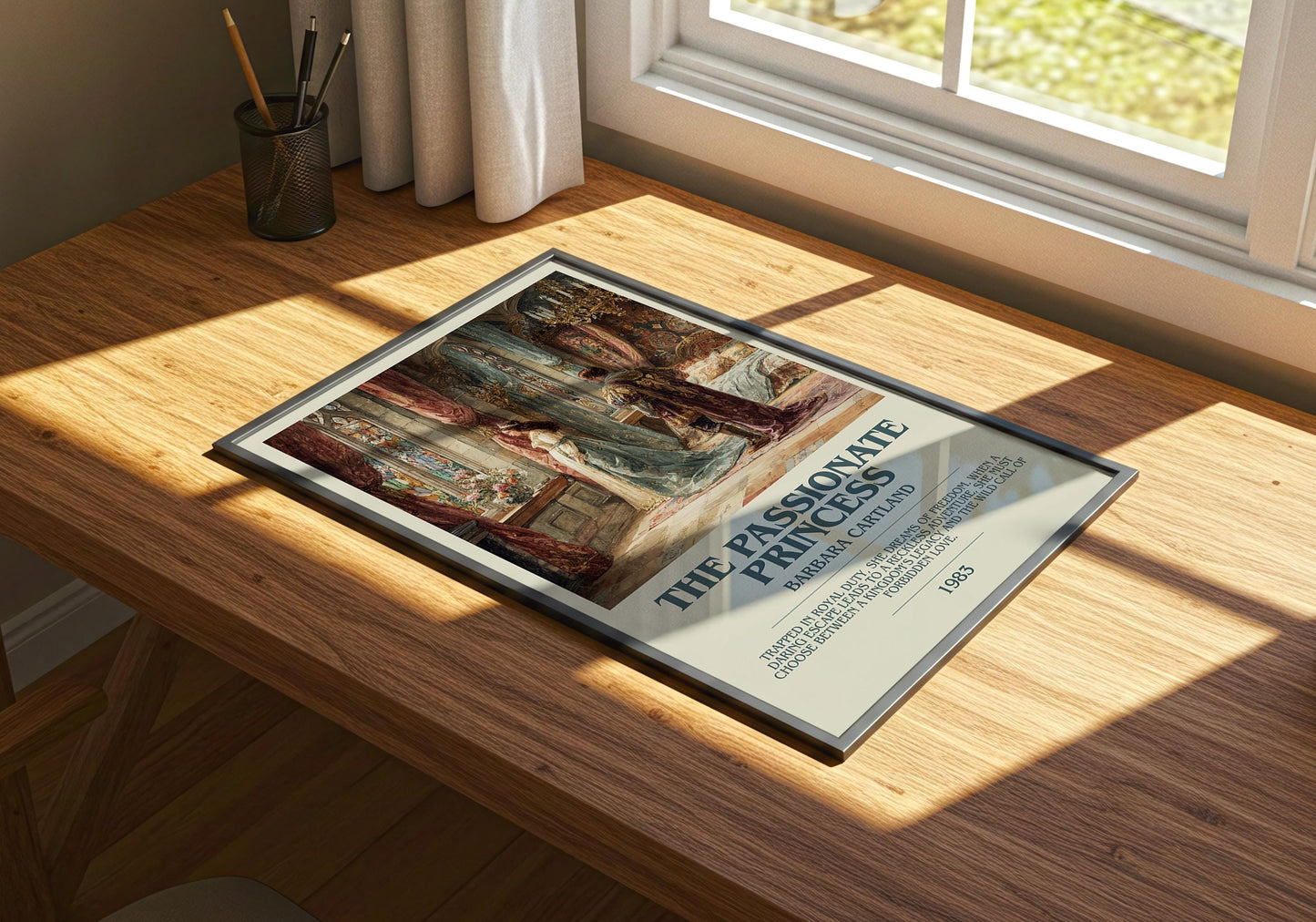 The Passionate Princess by Barbara Cartland | Descriptive Book Poster | Modern