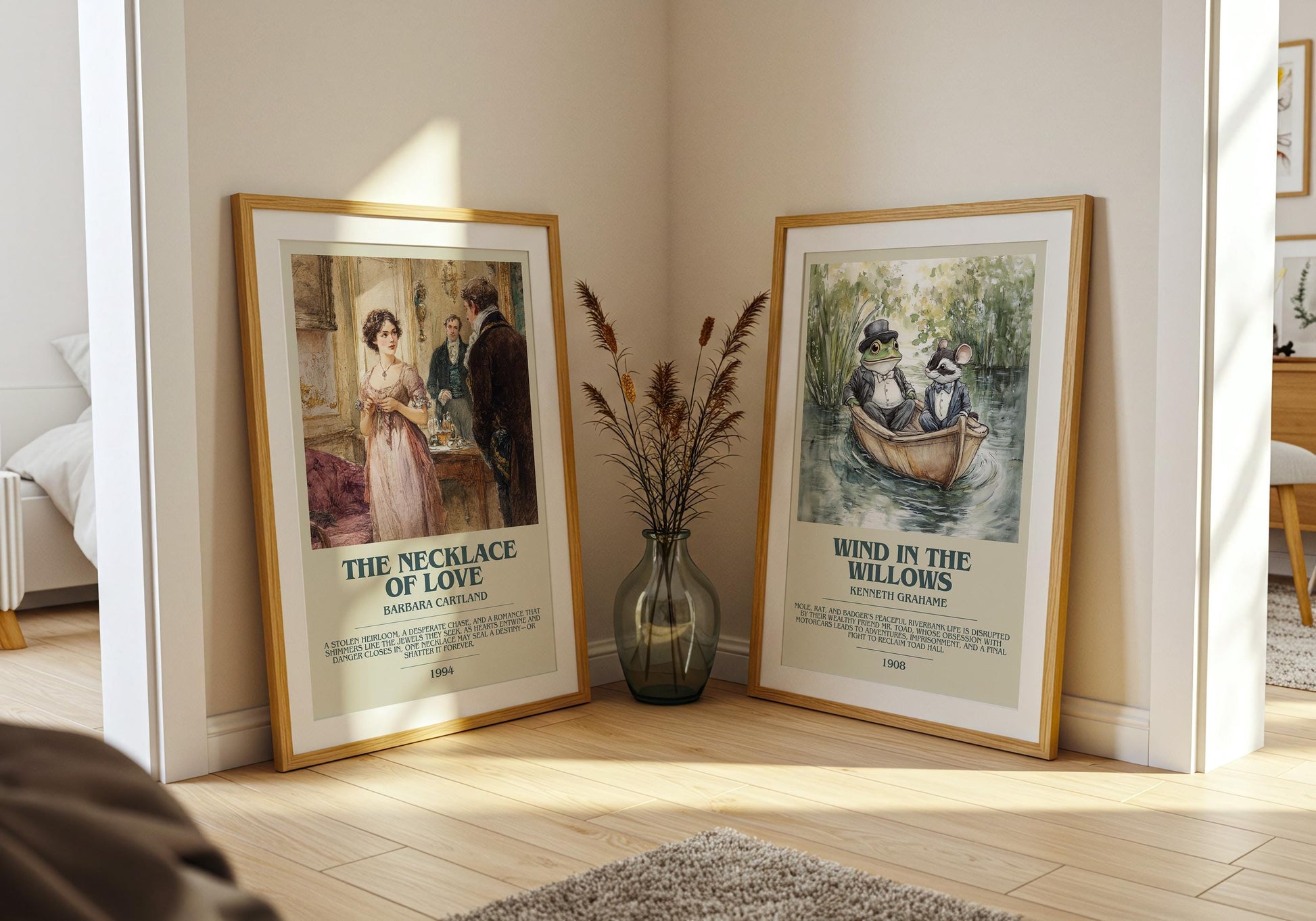 Necklace Of Love by Barbara Cartland | Descriptive Book Poster | Modern