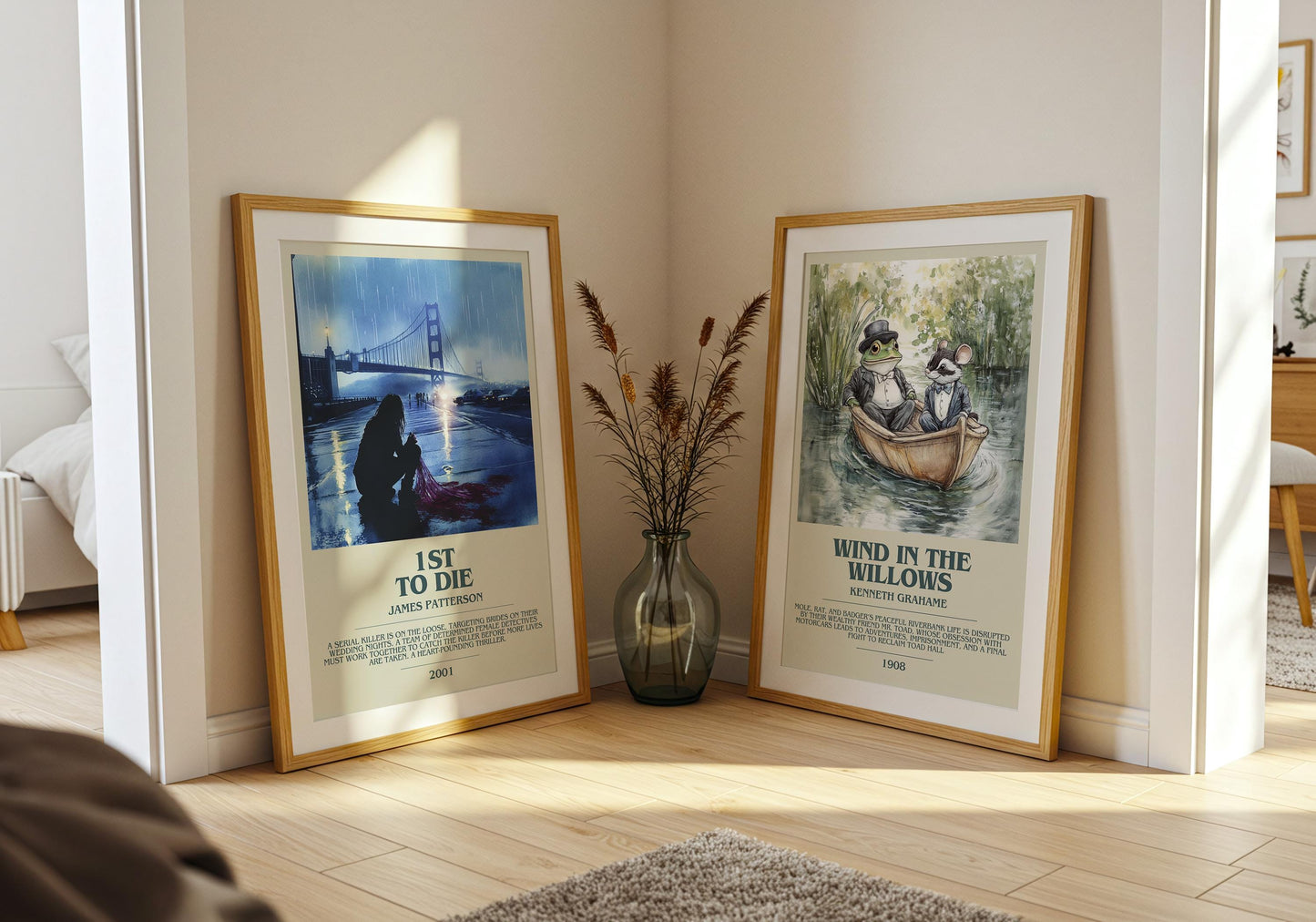 1st To Die by James Patterson Descriptive Poster Print. Free Delivery Wall Art Author & Blurb Book Artwork Novel Modern