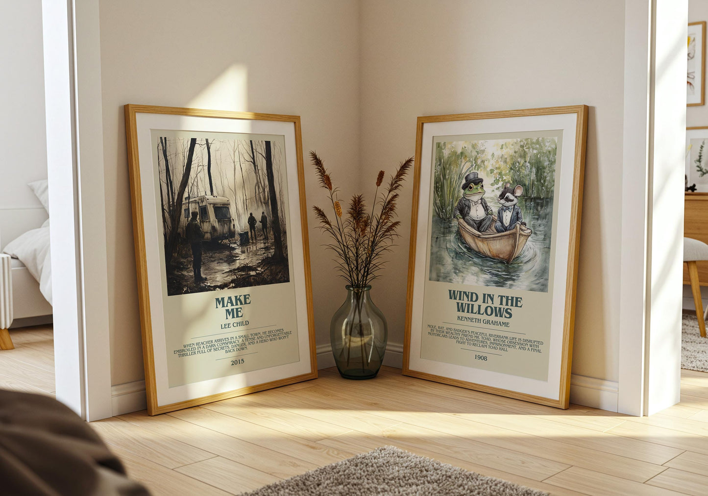 Make Me by Lee Child Descriptive Poster Print. Free Delivery Wall Art Author & Blurb Book Artwork Novel Modern Gift
