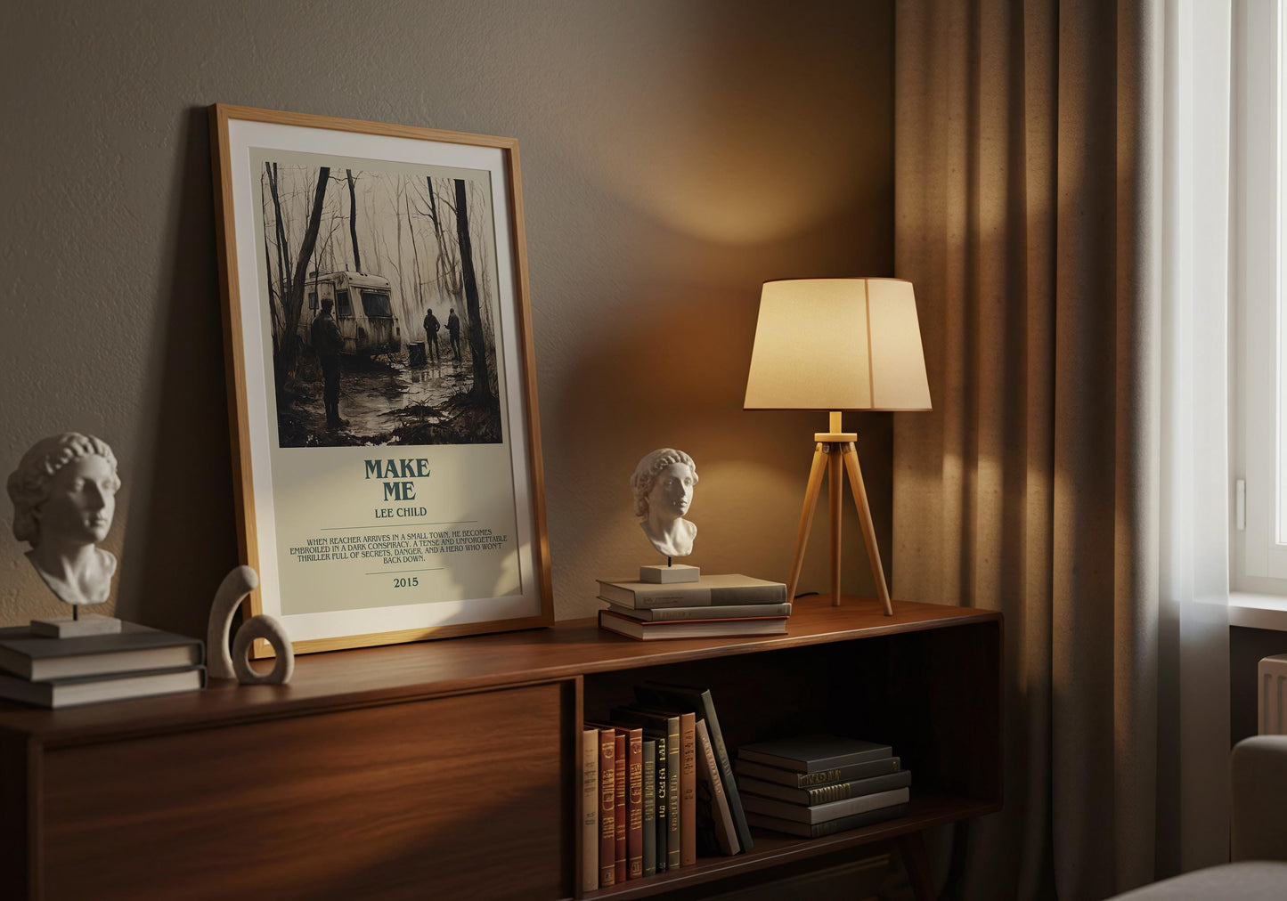 Make Me by Lee Child | Descriptive Book Poster | Modern