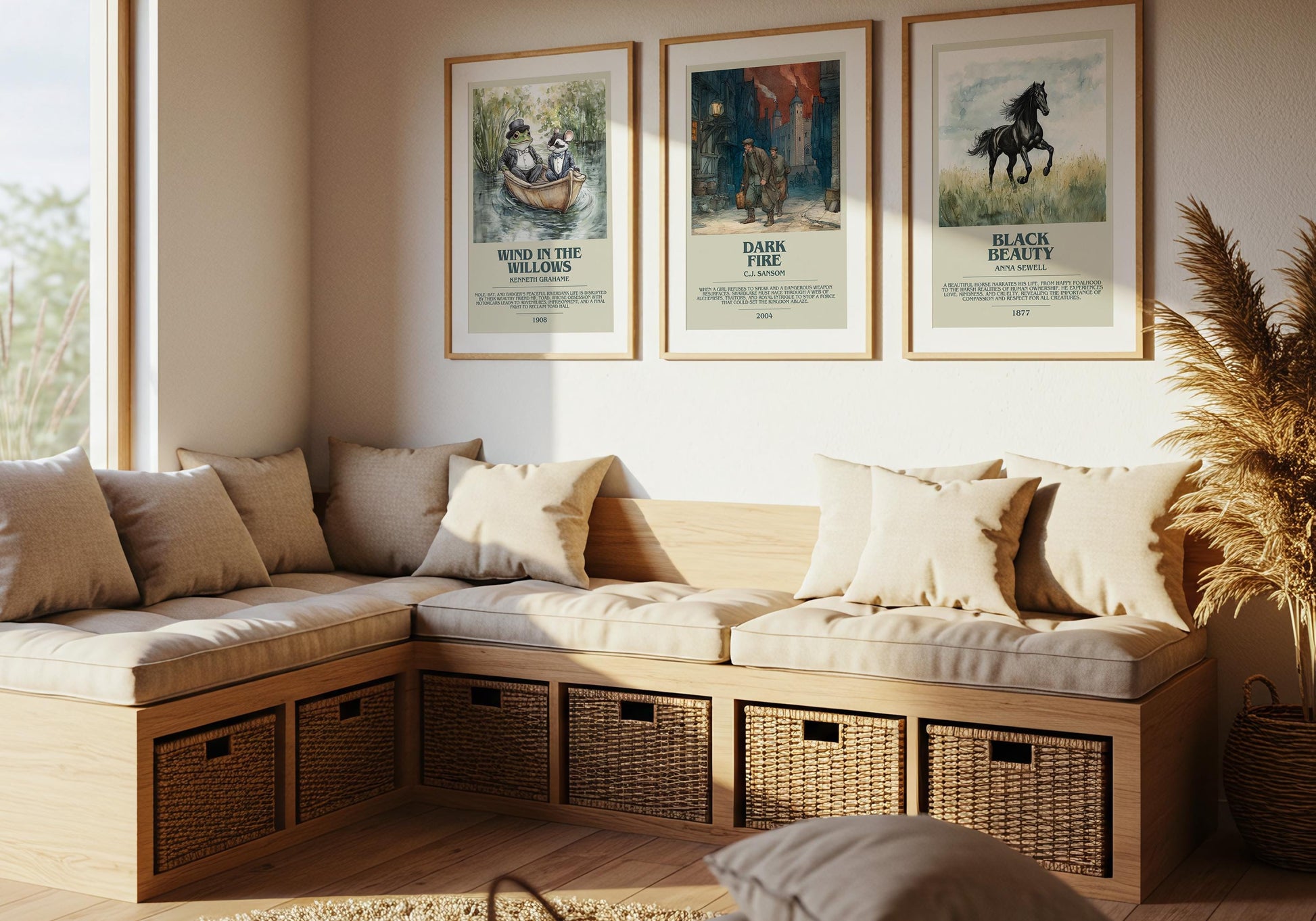 Dark Fire by C.J Sansom | Descriptive Book Poster | Modern