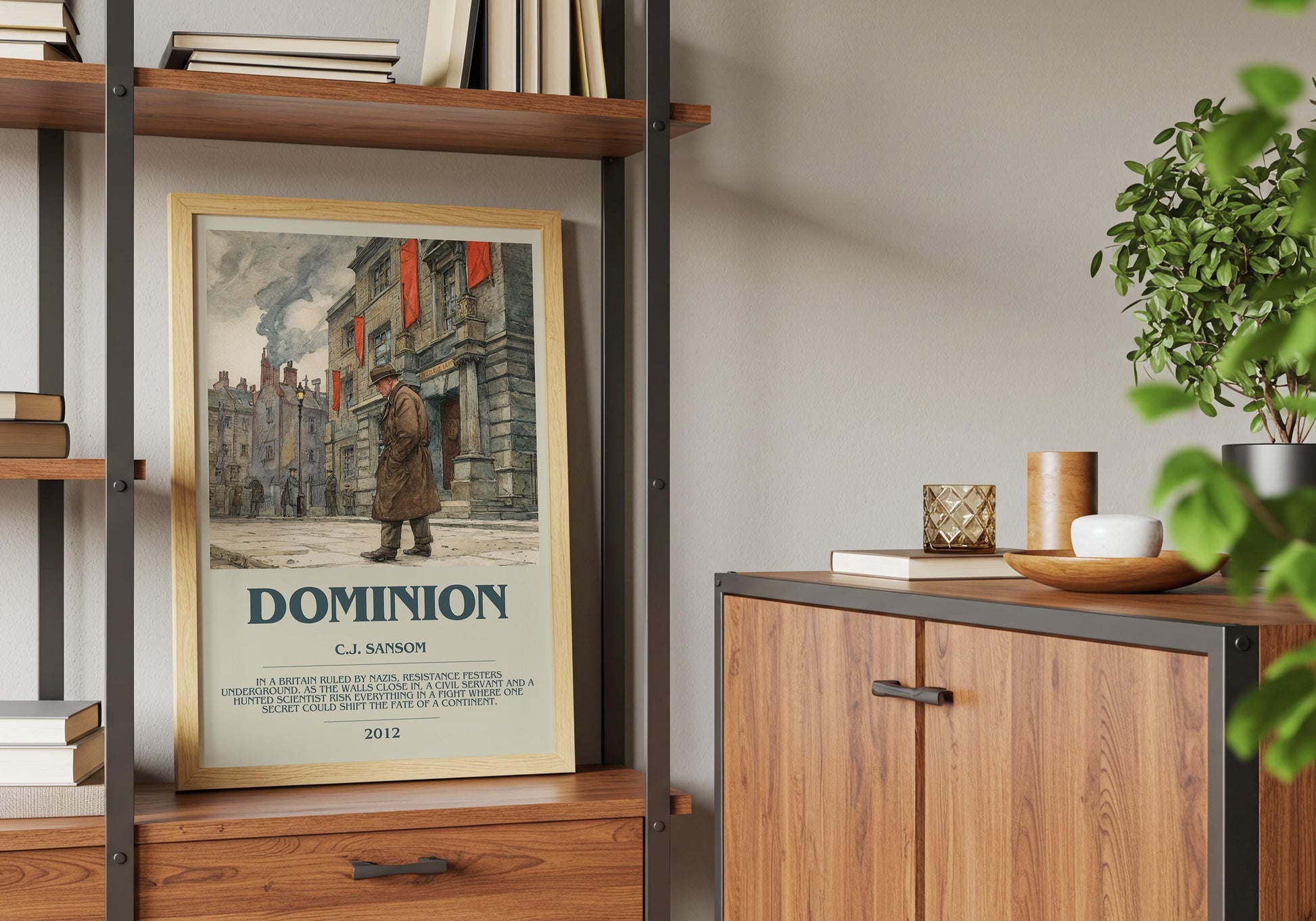 Dominion by C.J Sansom | Descriptive Book Poster | Modern