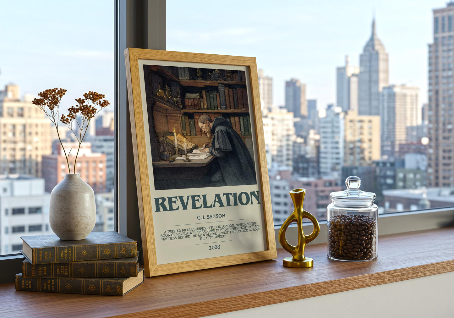Revelation by C.J Sansom | Descriptive Book Poster | Modern