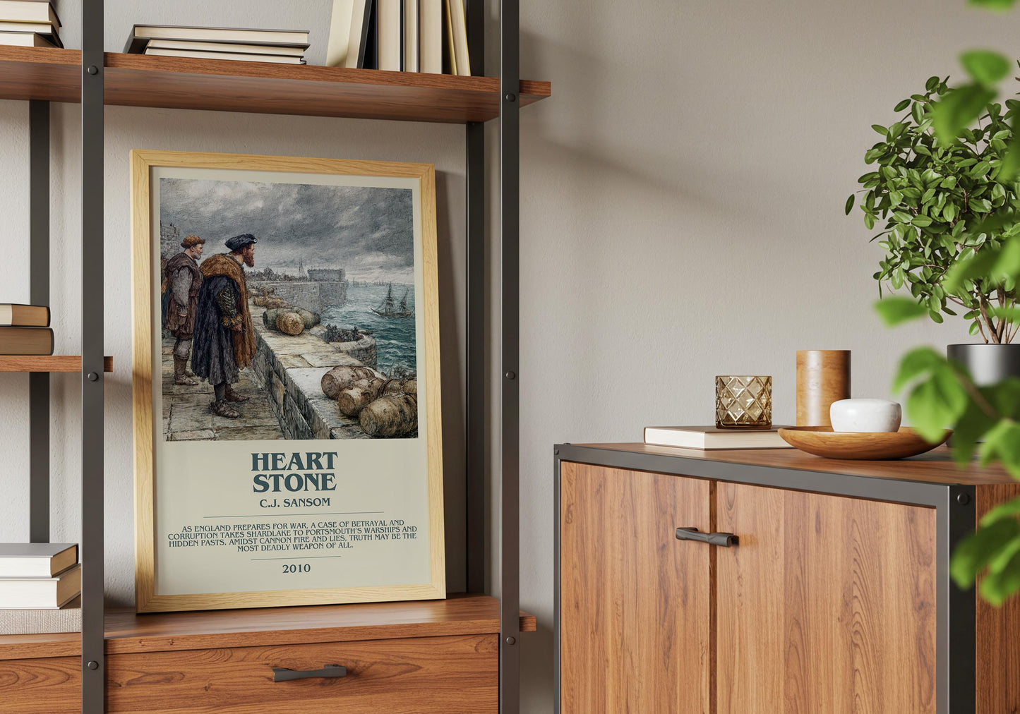 Heartstone by C.J Sansom | Descriptive Book Poster | Modern