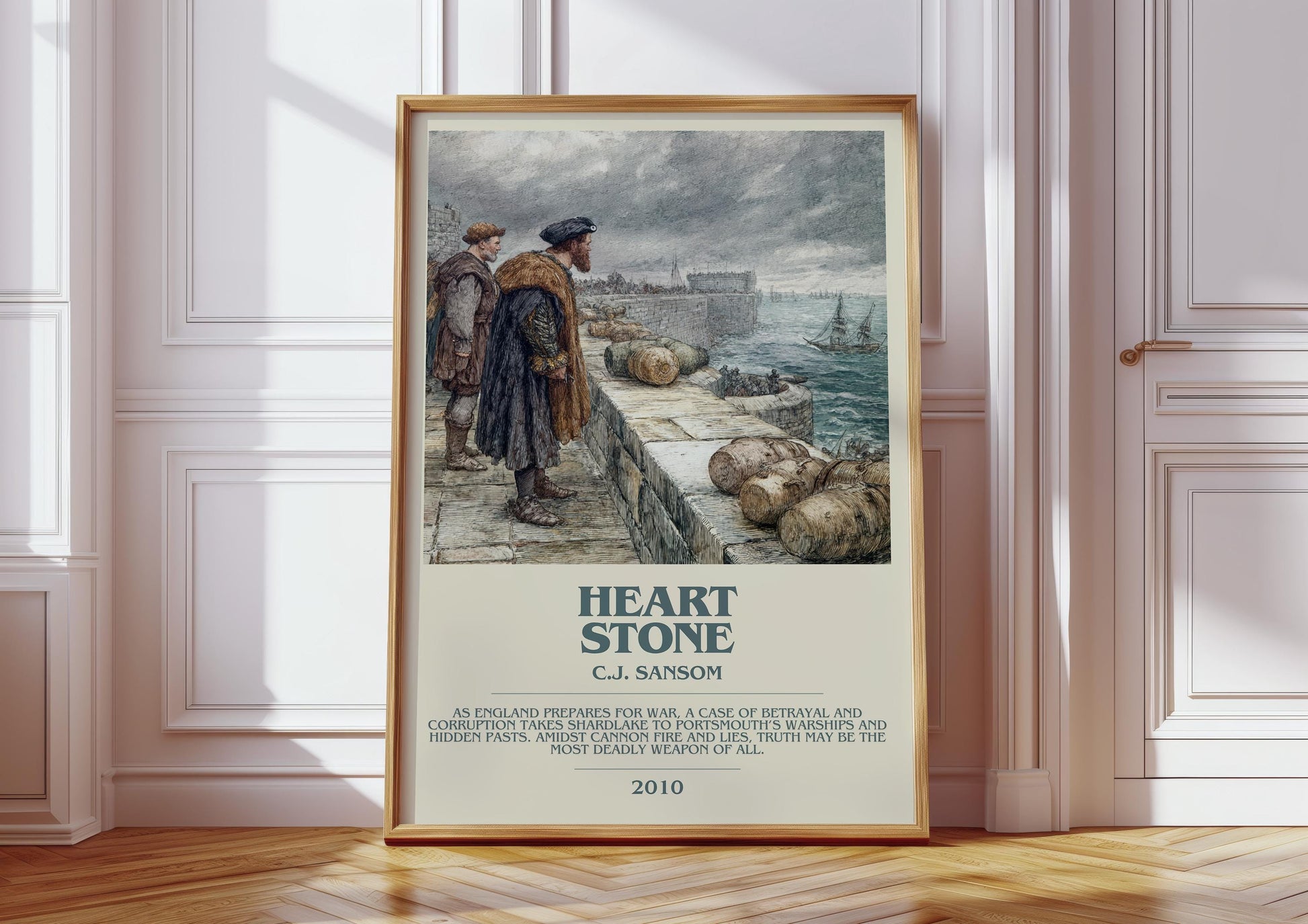 Heartstone by C.J Sansom | Descriptive Book Poster | Modern
