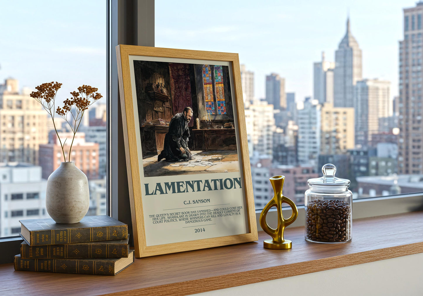 Lamentation by C.J Sansom | Descriptive Book Poster | Modern