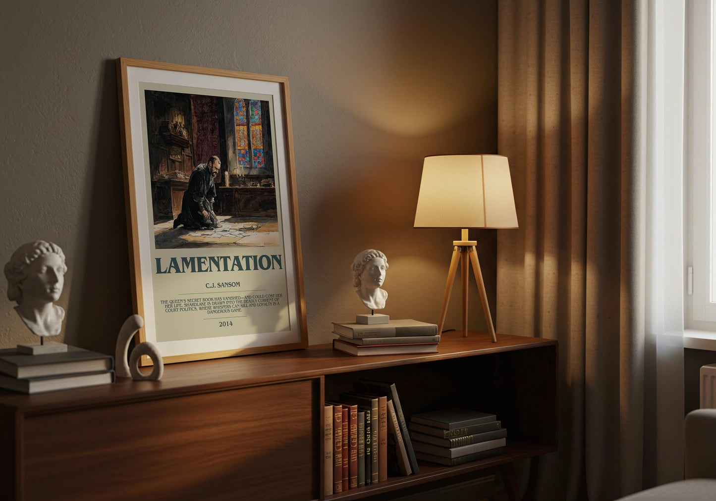 Lamentation by C.J Sansom | Descriptive Book Poster | Modern