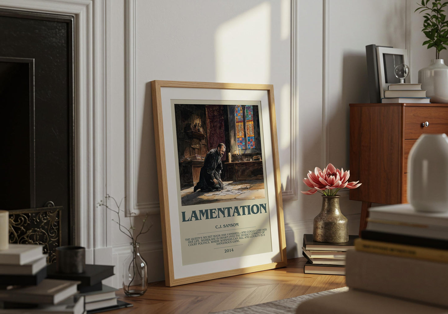 Lamentation by C.J Sansom | Descriptive Book Poster | Modern