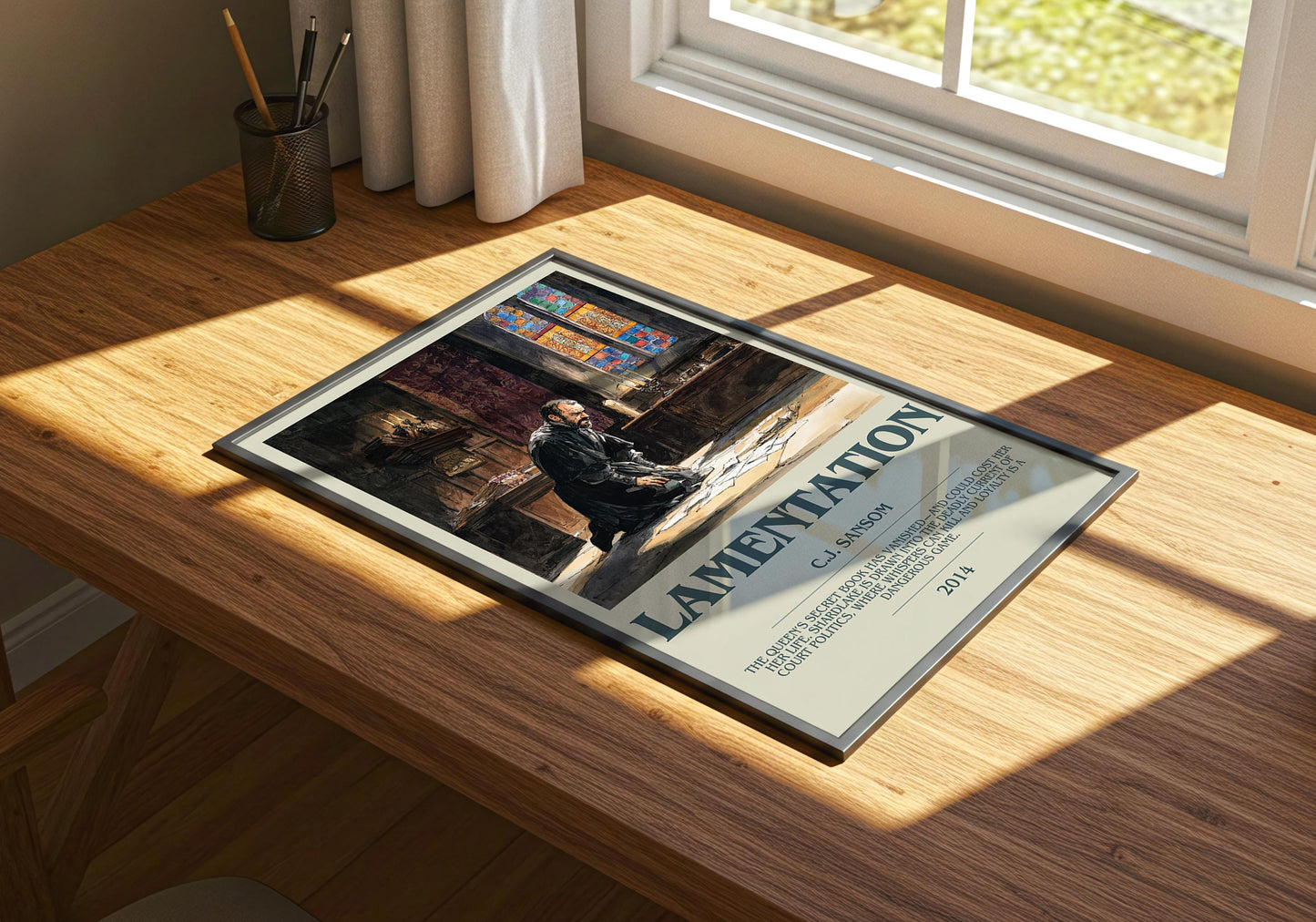 Lamentation by C.J Sansom | Descriptive Book Poster | Modern