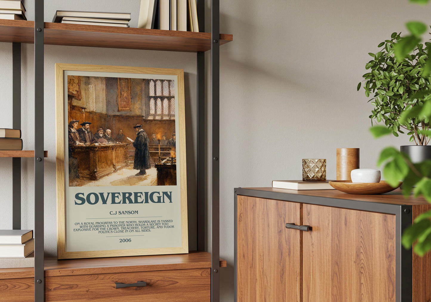 Sovereign by C.J Sansom | Descriptive Book Poster | Modern