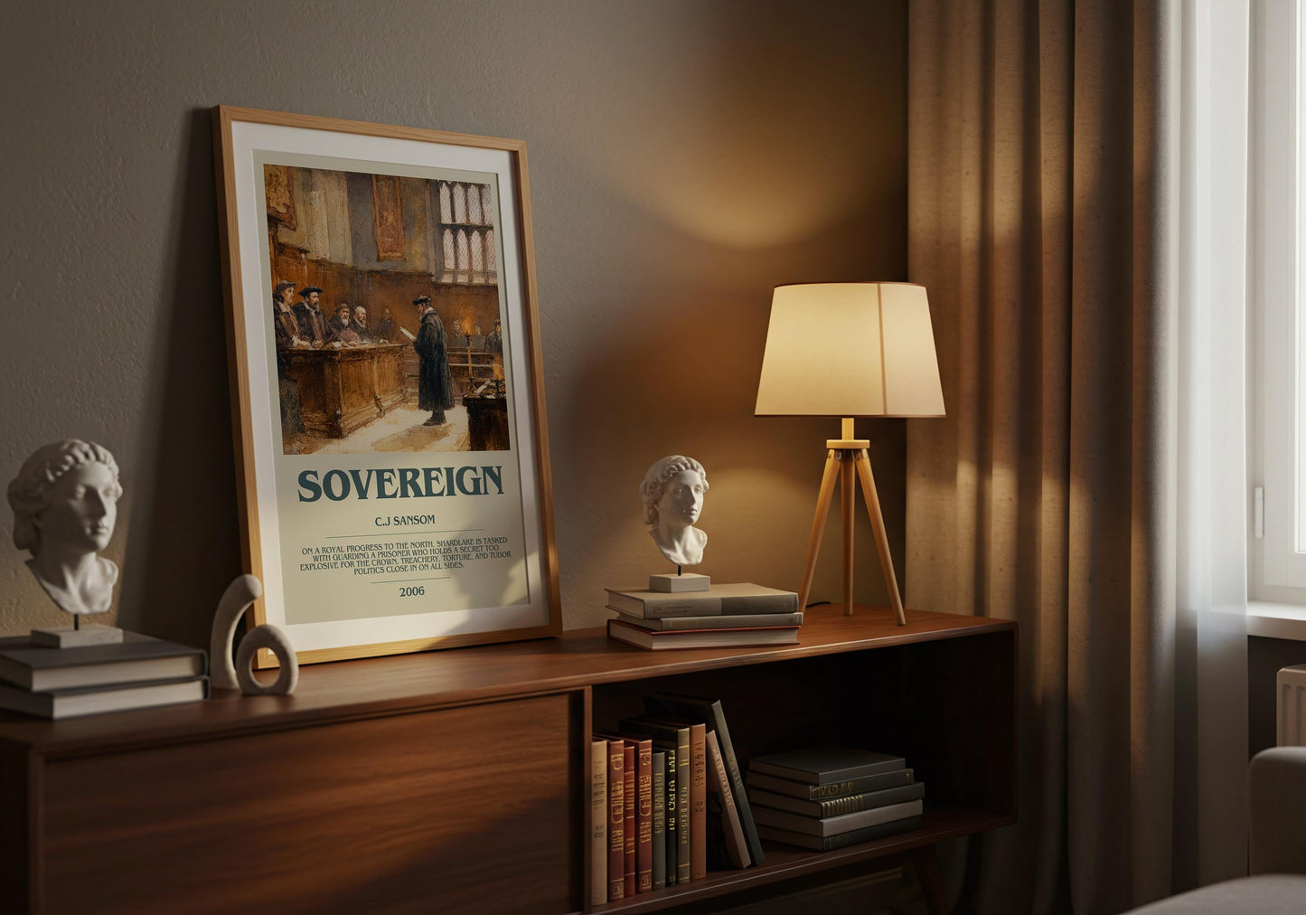 Sovereign by C.J Sansom | Descriptive Book Poster | Modern