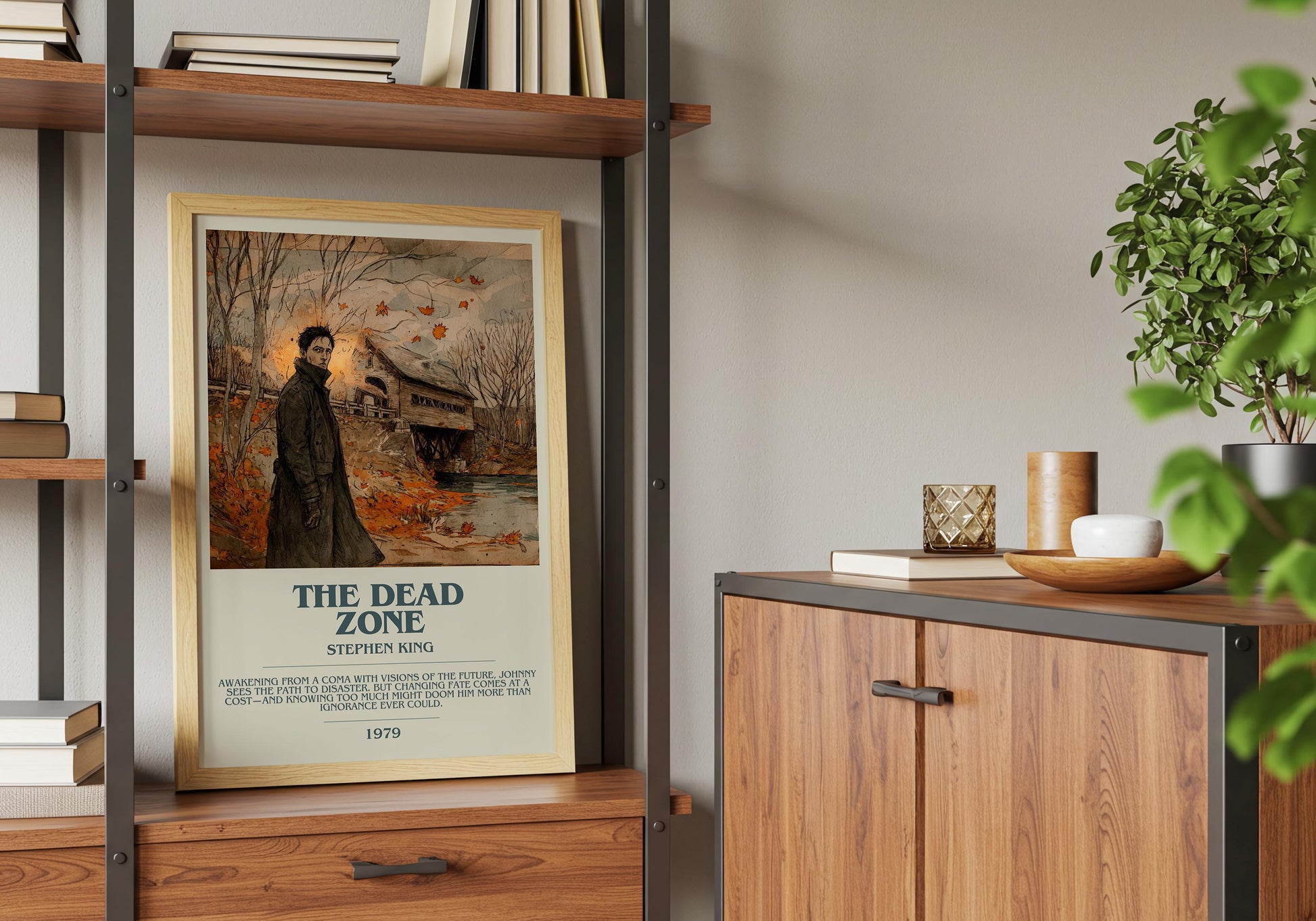 The Dead Zone by Stephen King | Descriptive Book Poster | Modern