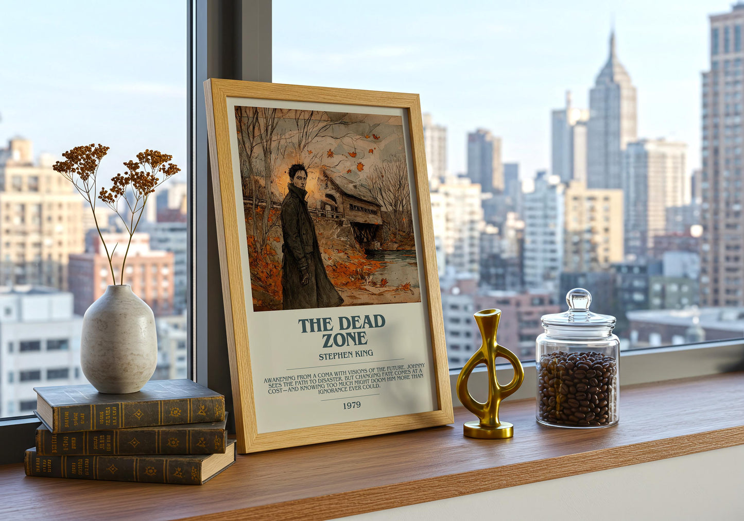 The Dead Zone by Stephen King | Descriptive Book Poster | Modern