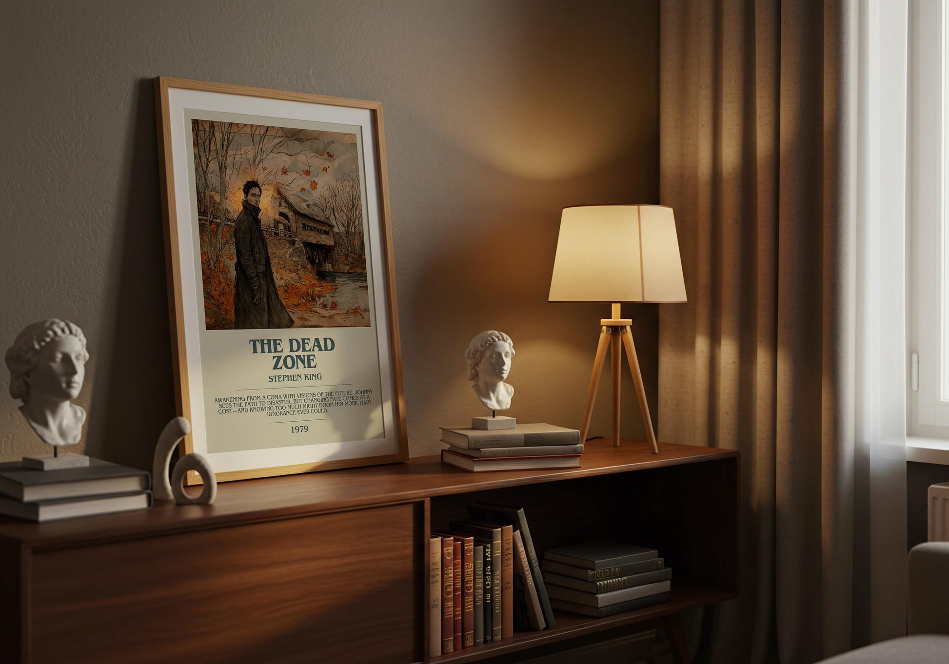 The Dead Zone by Stephen King | Descriptive Book Poster | Modern