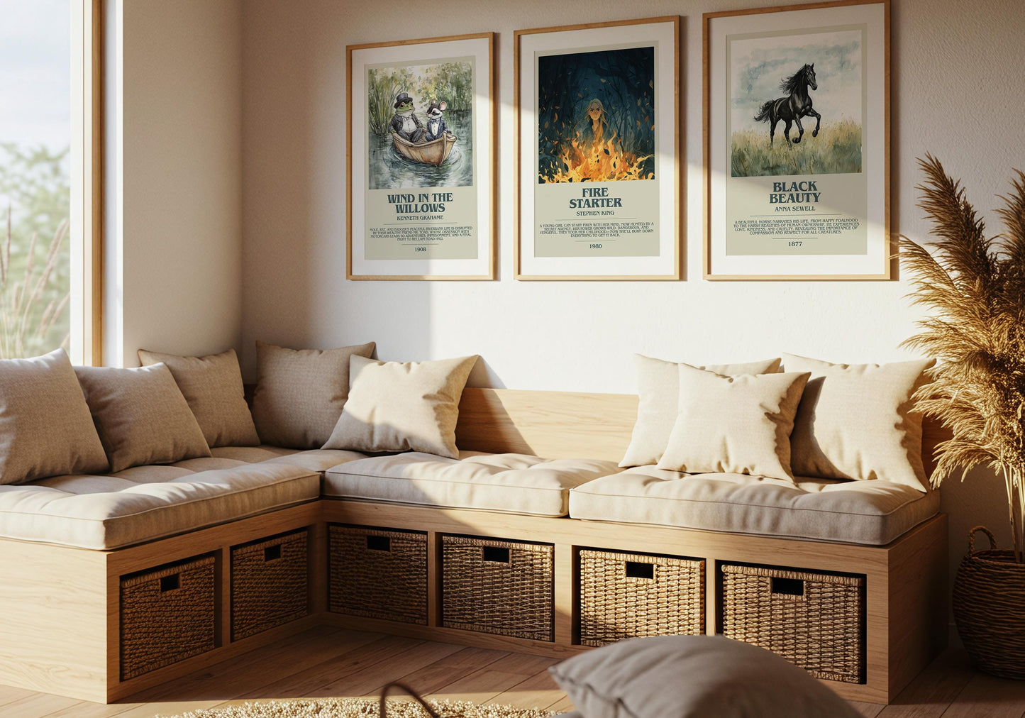 Fire Starter by Stephen King | Descriptive Book Poster | Modern