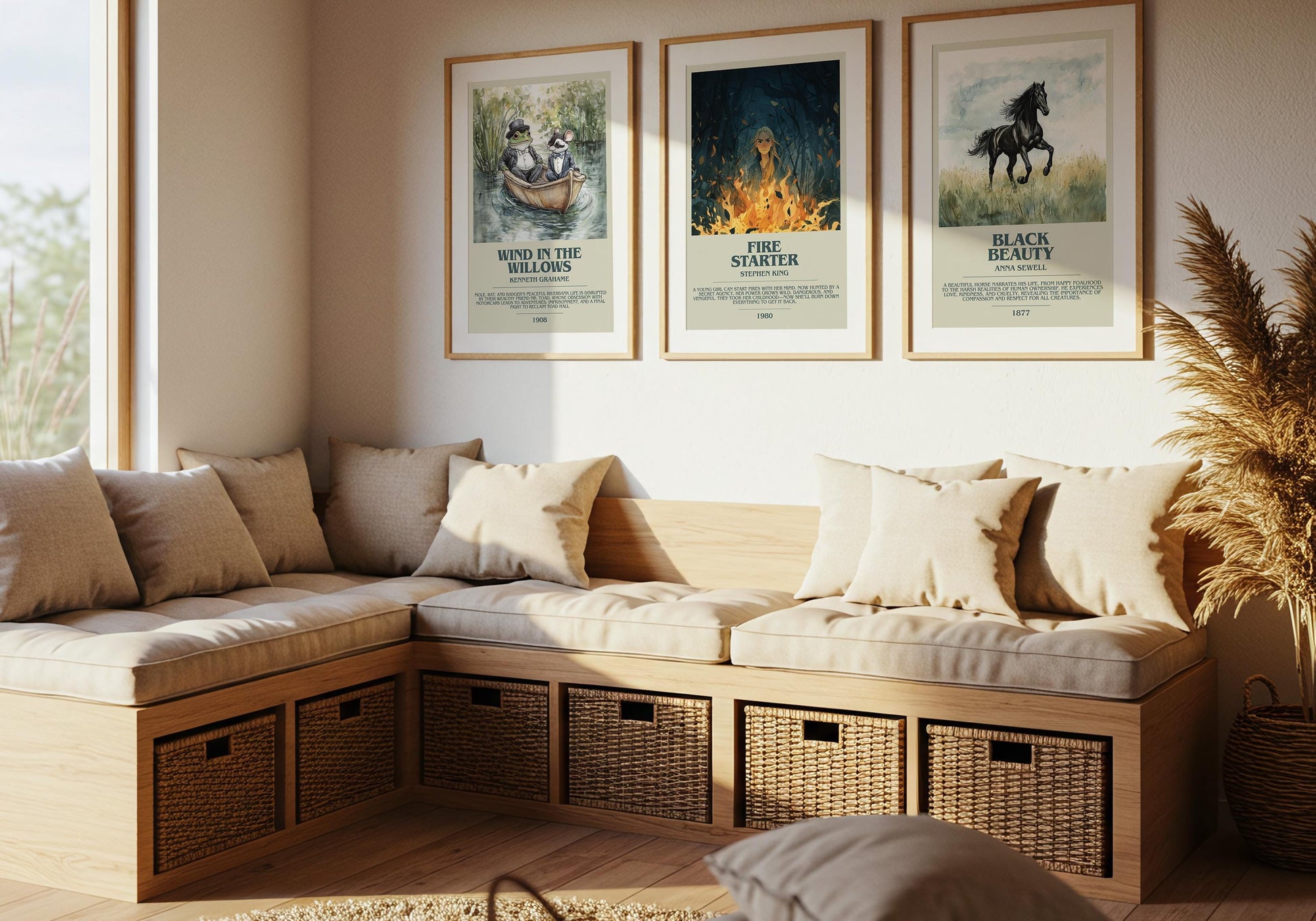 Fire Starter by Stephen King | Descriptive Book Poster | Modern