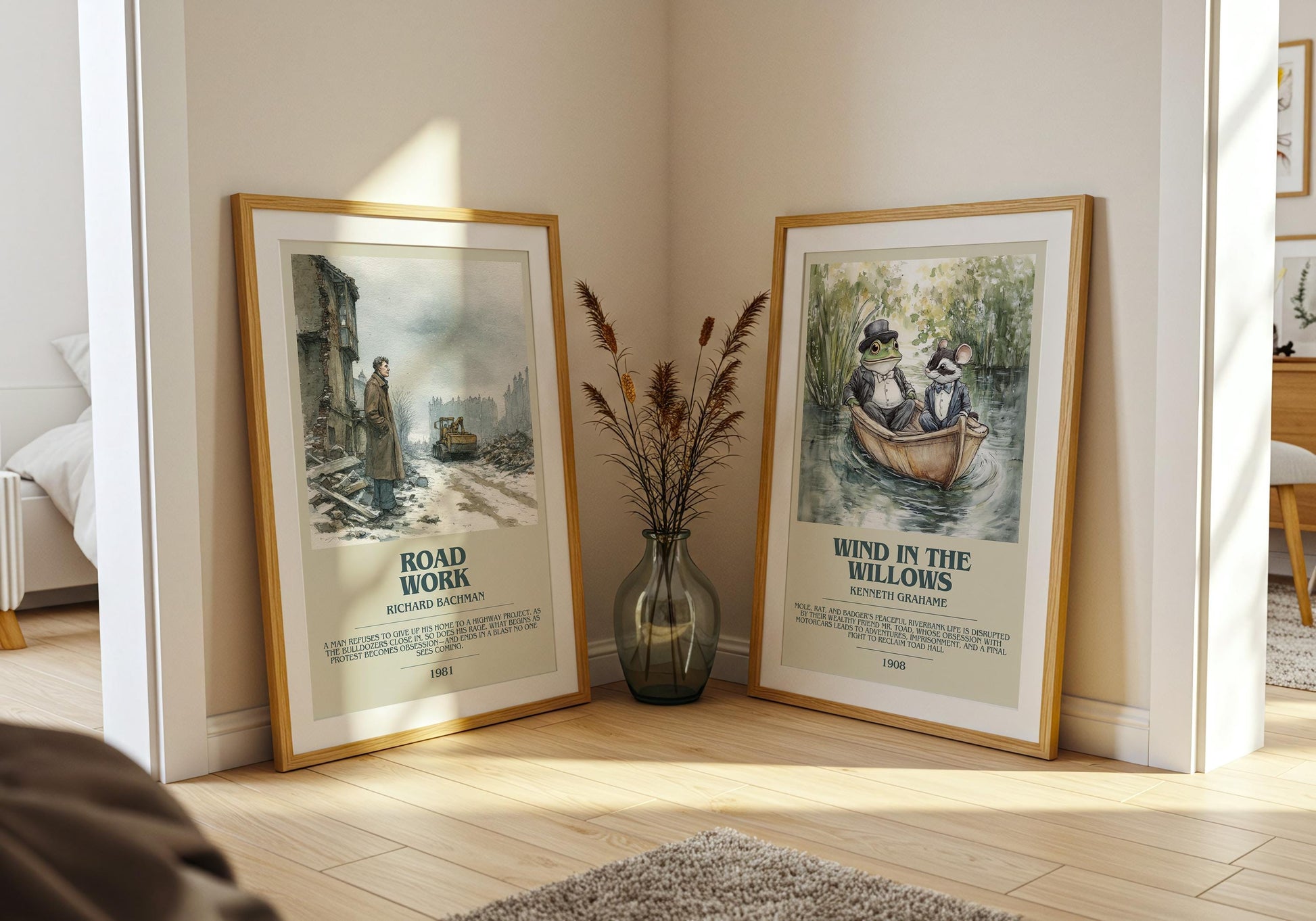 Roadwork by Richard Bachman | Descriptive Book Poster | Modern