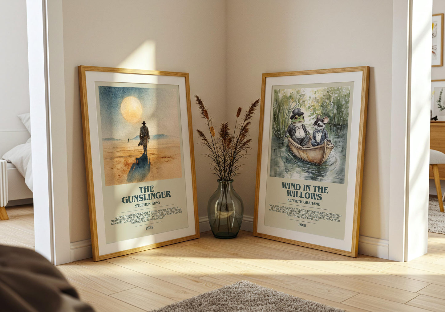 The Gunslinger by Stephen King | Descriptive Book Poster | Modern