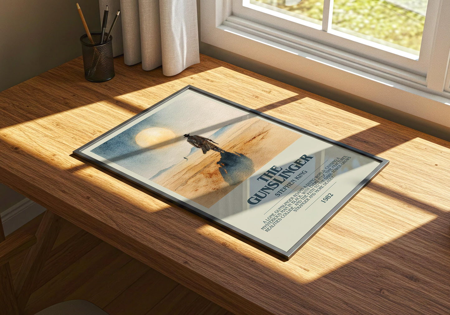 The Gunslinger by Stephen King | Descriptive Book Poster | Modern