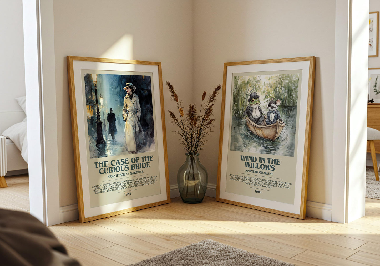 The Case of the Curious Bride by Erle Stanley Gardner | Descriptive Book Poster | Modern